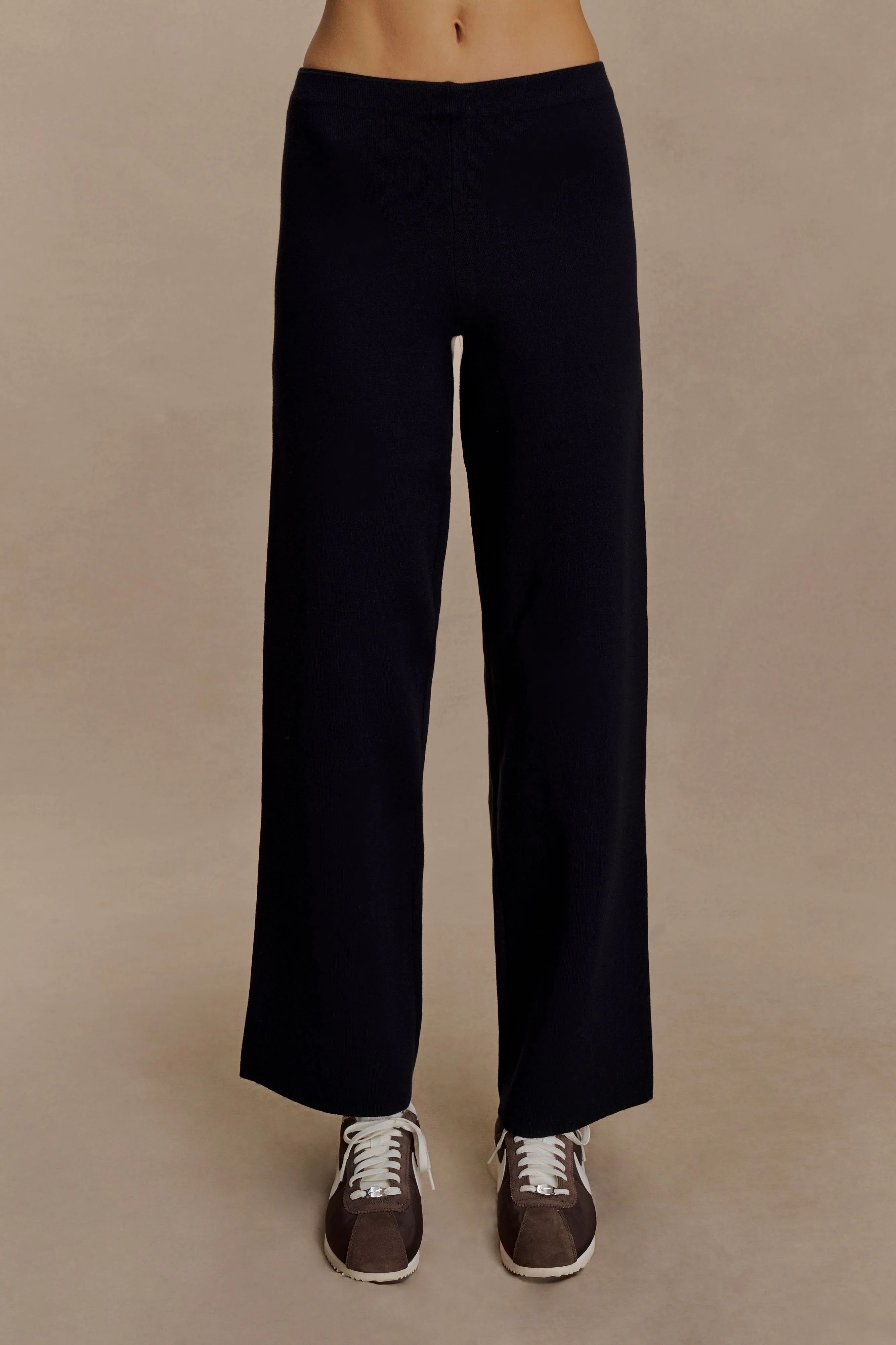 Kerrymae Straight Leg Knit Pants - Black - Image 8