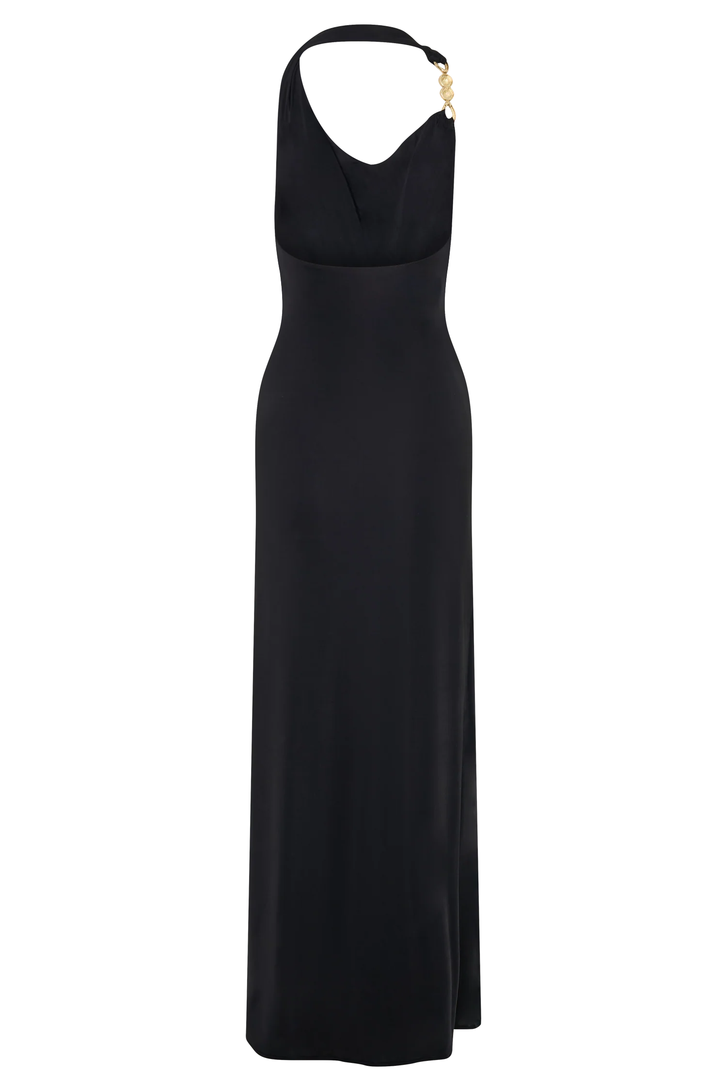 Khanh Slinky Halter Maxi Dress - Black - Image 12