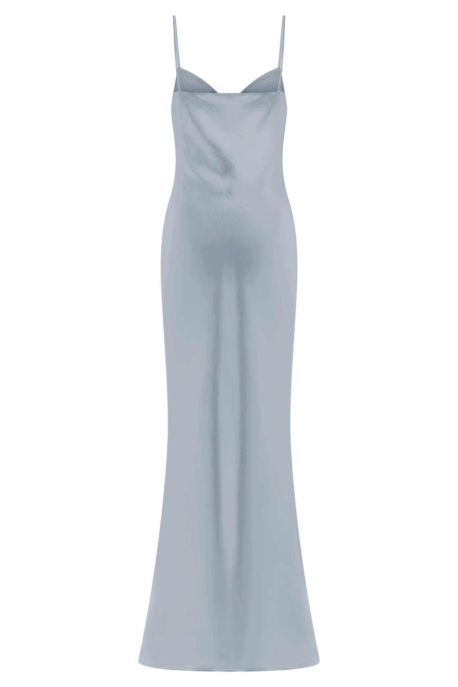 Lilly Sweetheart Satin Maxi Dress - Frosted Blue - Image 10