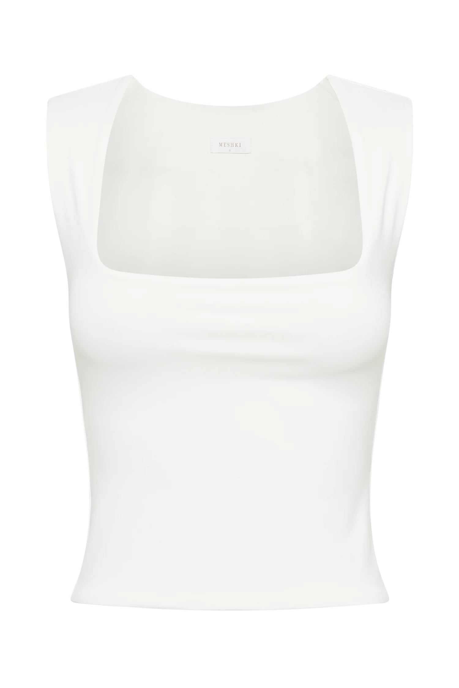 Linley Recycled Nylon Long Line Top - White - Image 9