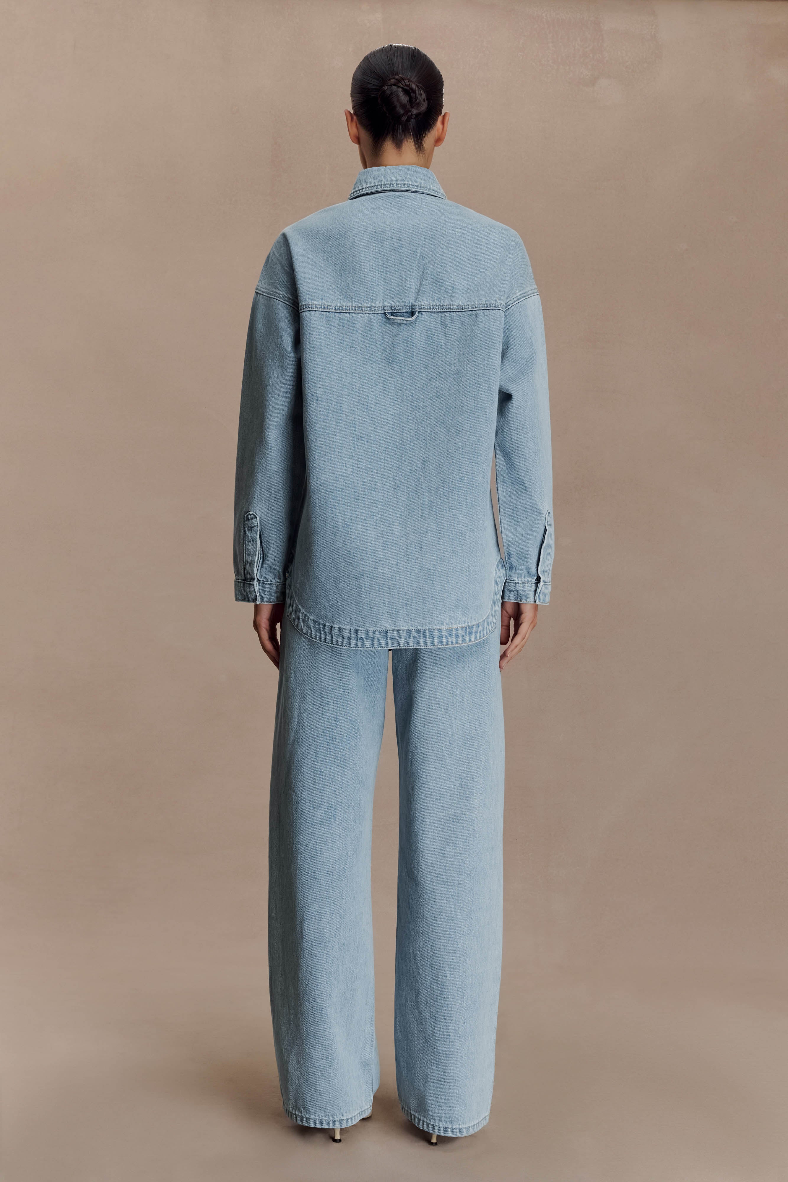 Lioda Oversized Denim Shirt - 80'S Blue - Image 3