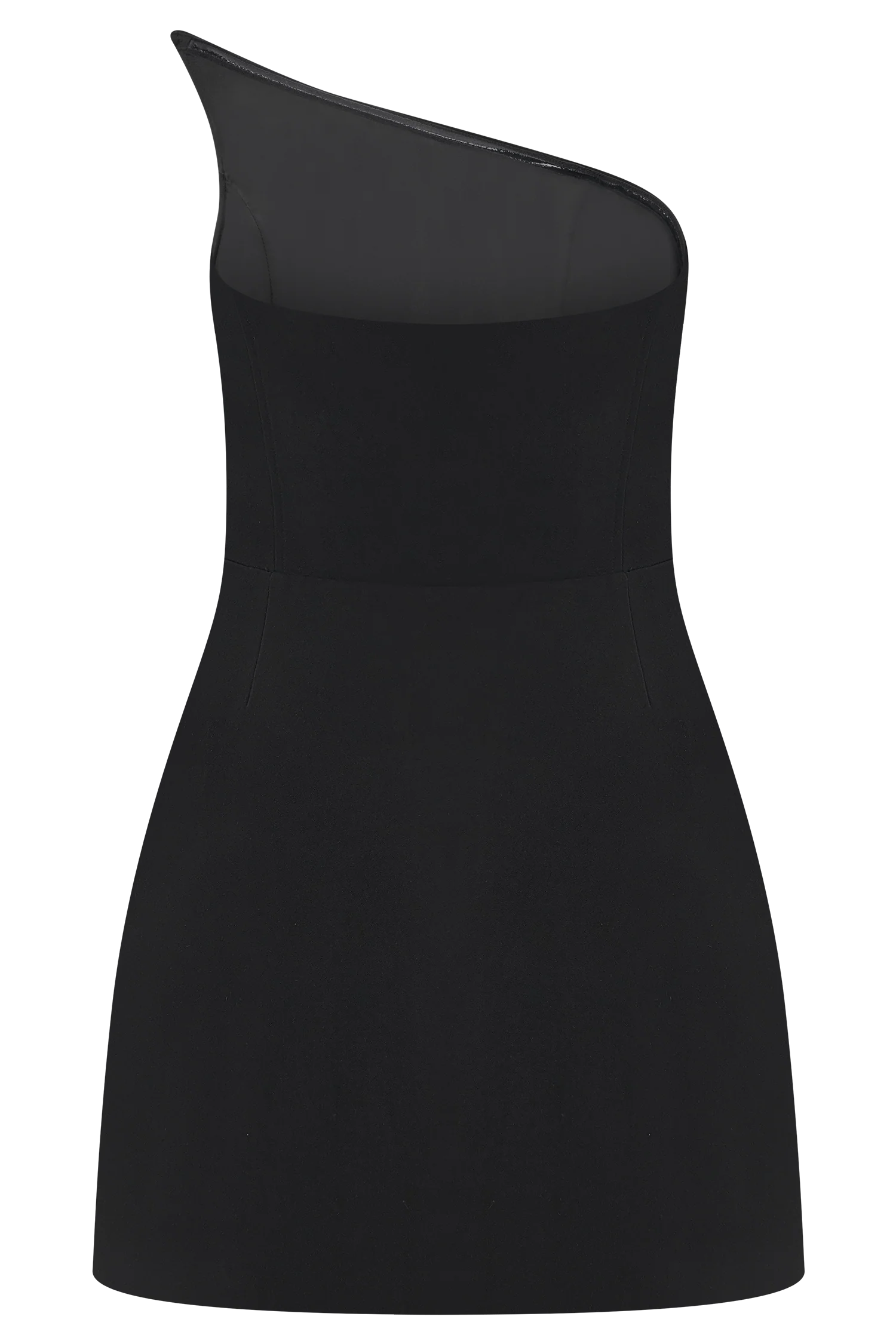 Liva Strapless Diamante Floral Trim Mini Dress - Black - Image 12