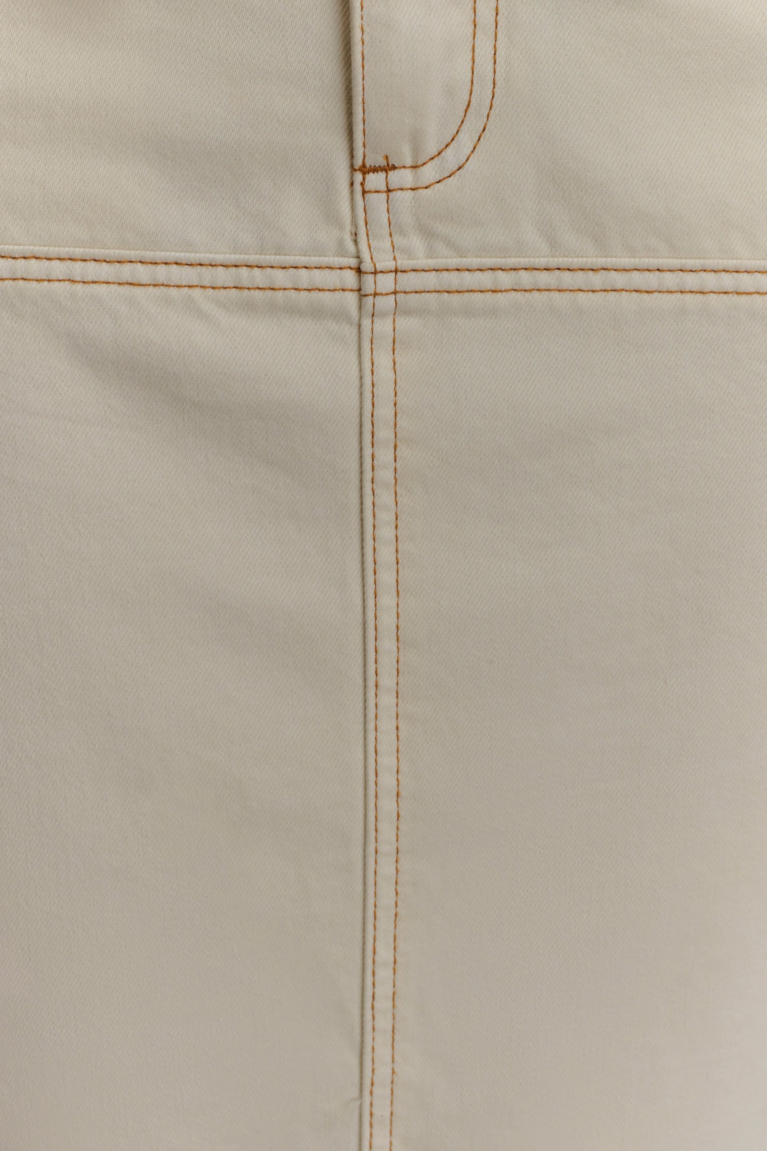 Loretta Denim Maxi Skirt - Ecru - Image 6