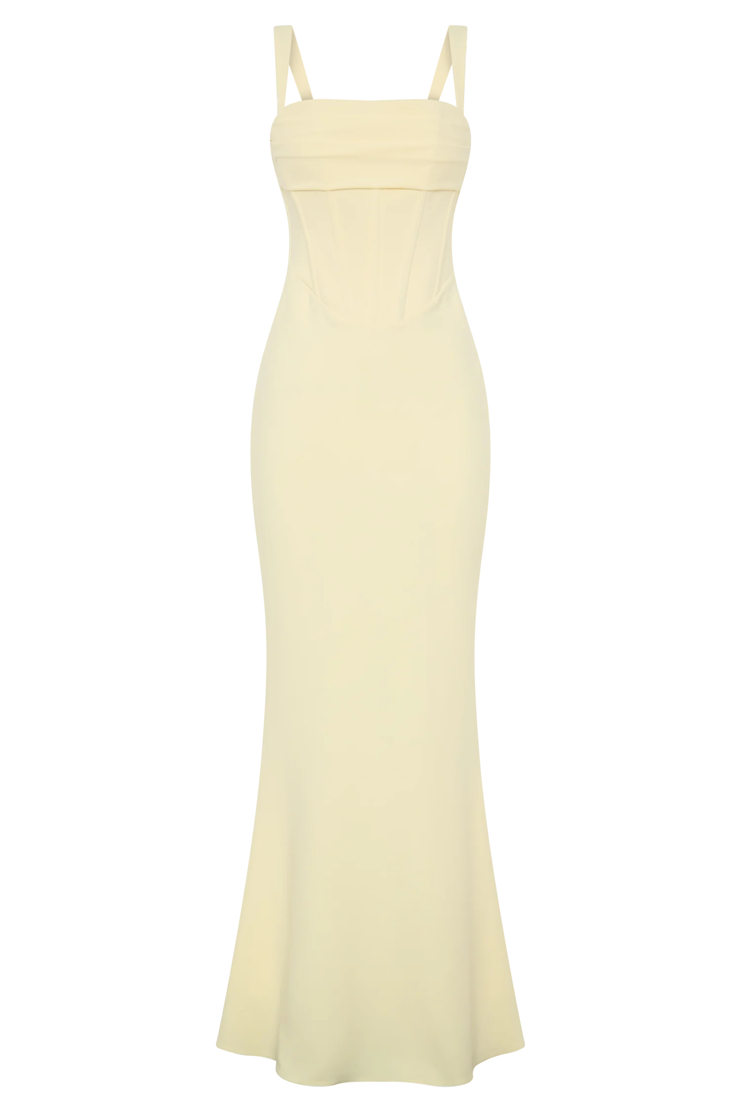 Luella Crepe Corset Maxi Dress - Lemon - Image 11