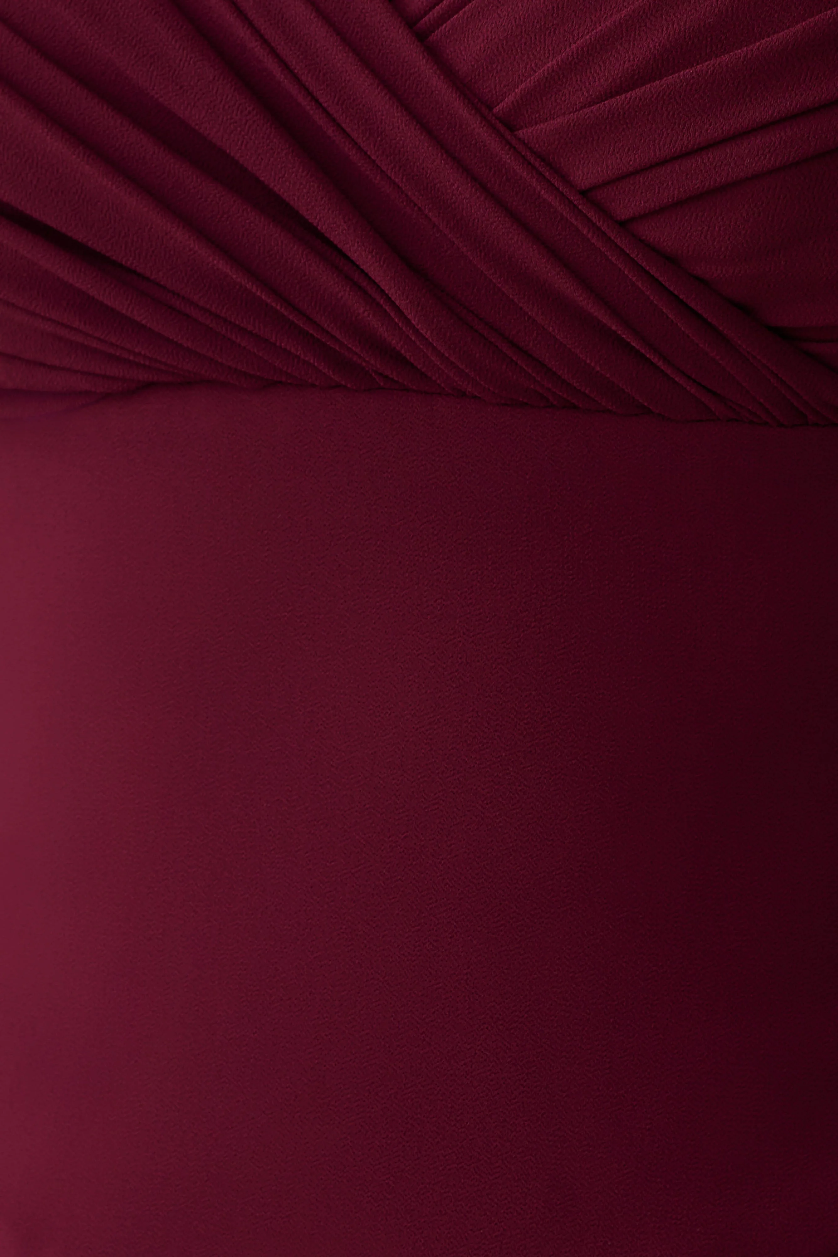 Mabel Off Shoulder Chiffon Maxi Dress - Merlot - Image 5