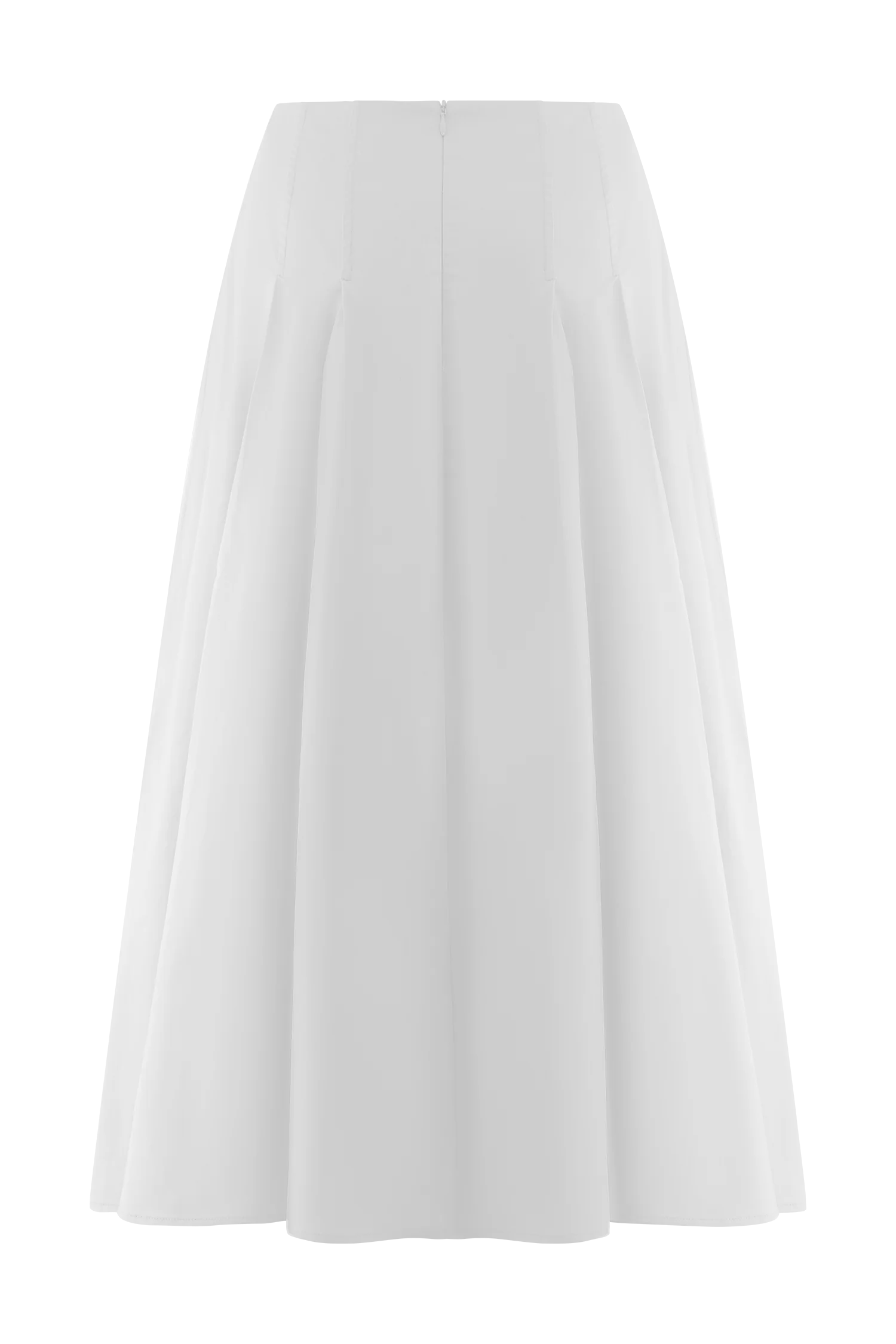 Mae A-Line Midi Skirt - White - Image 8