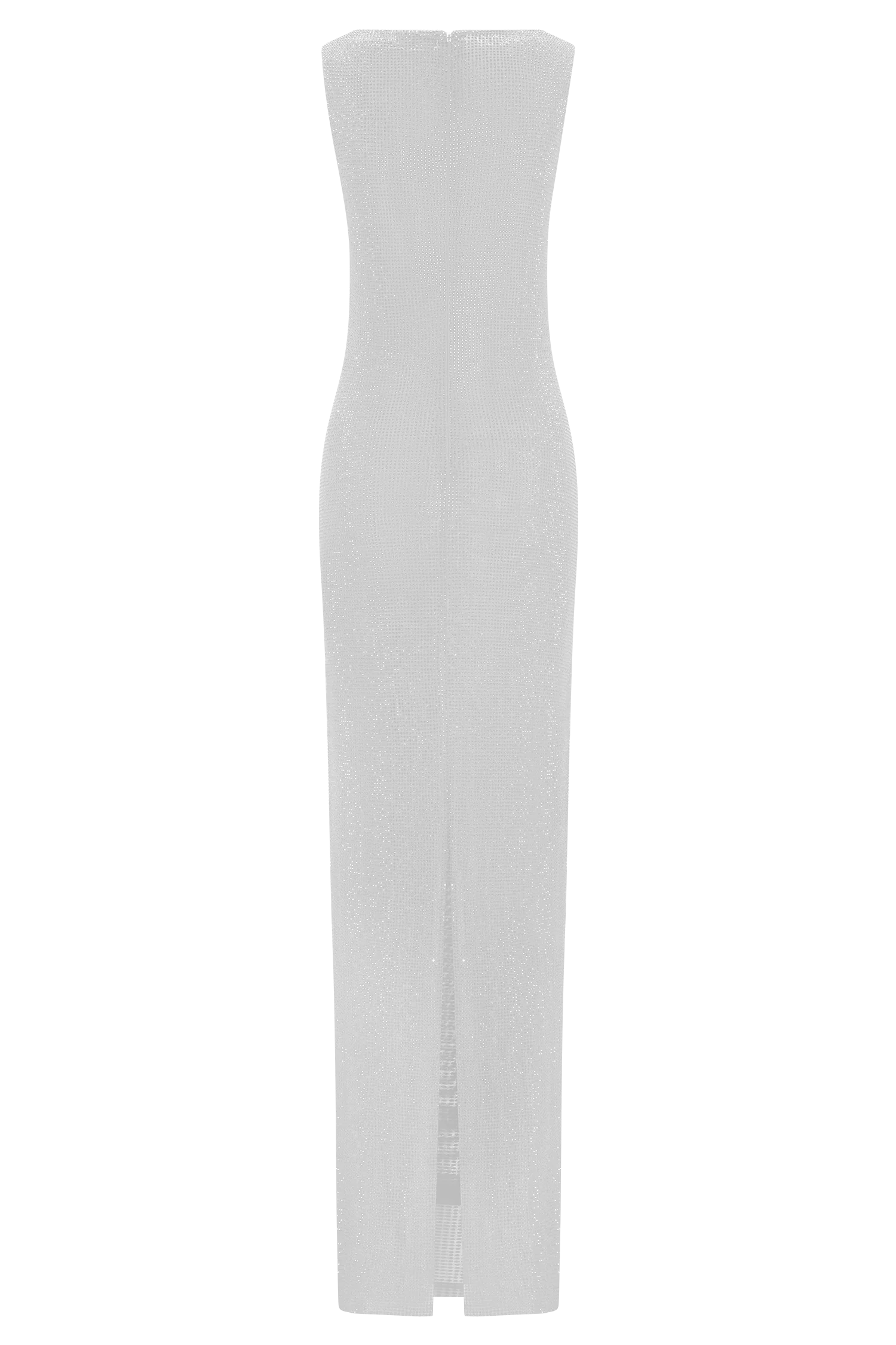 Magnolia Sleeveless Diamante Maxi Dress - Silver - Image 5