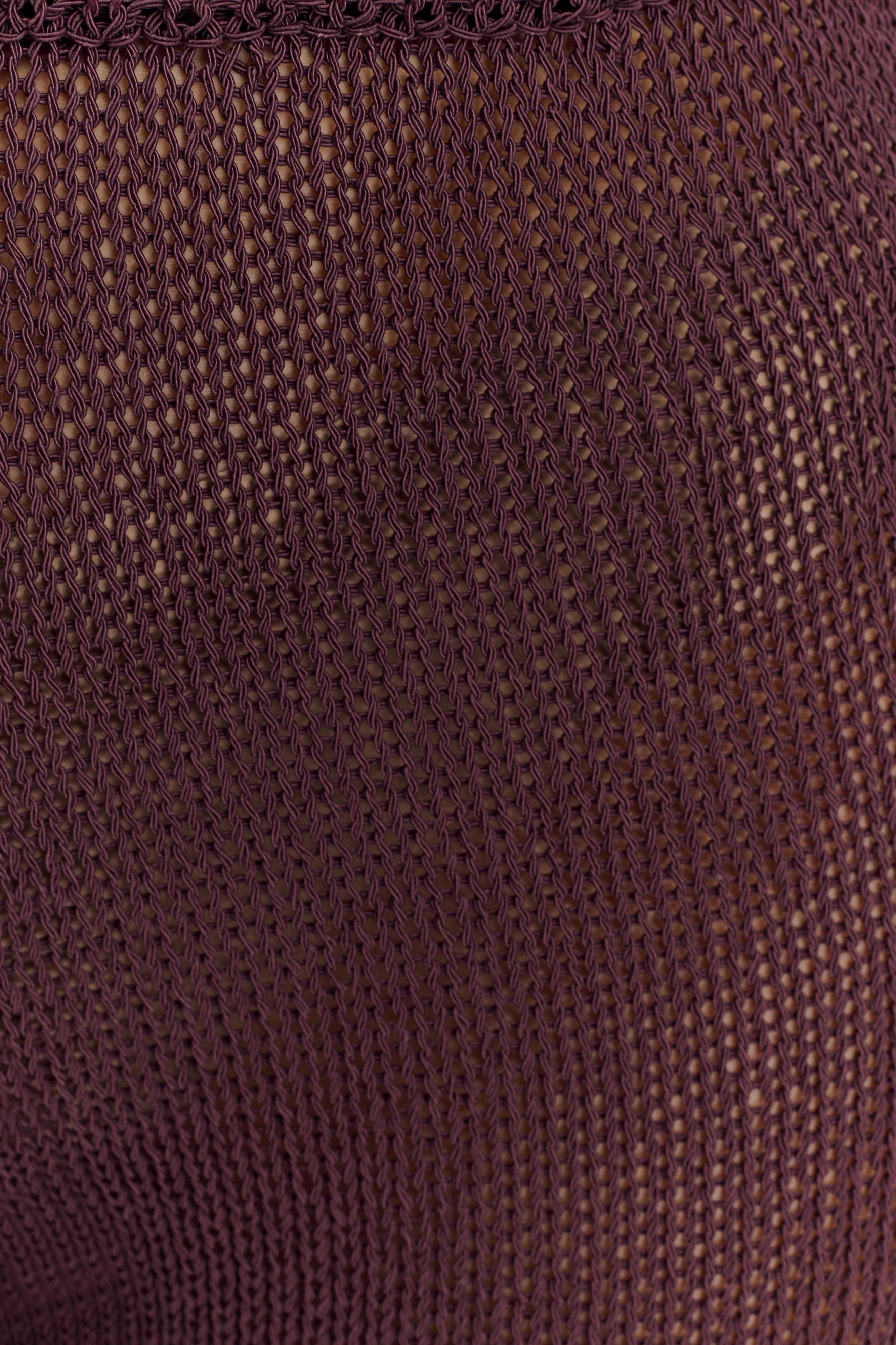 Malani Wide Leg Knit Pants - Chocolate - Image 5