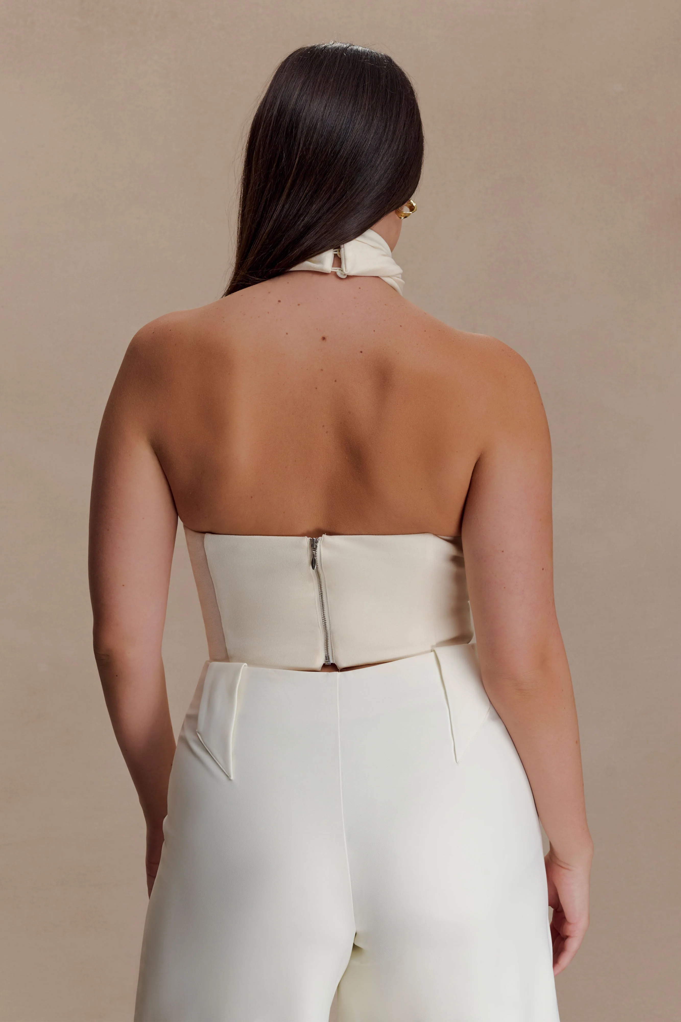 Marion Cross Over Top - Buttercream - Image 5