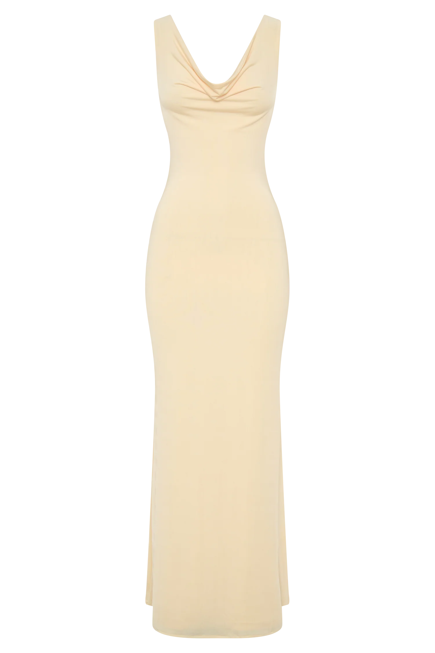 Marta Slinky Cowl Maxi Dress - Lemon - Image 11