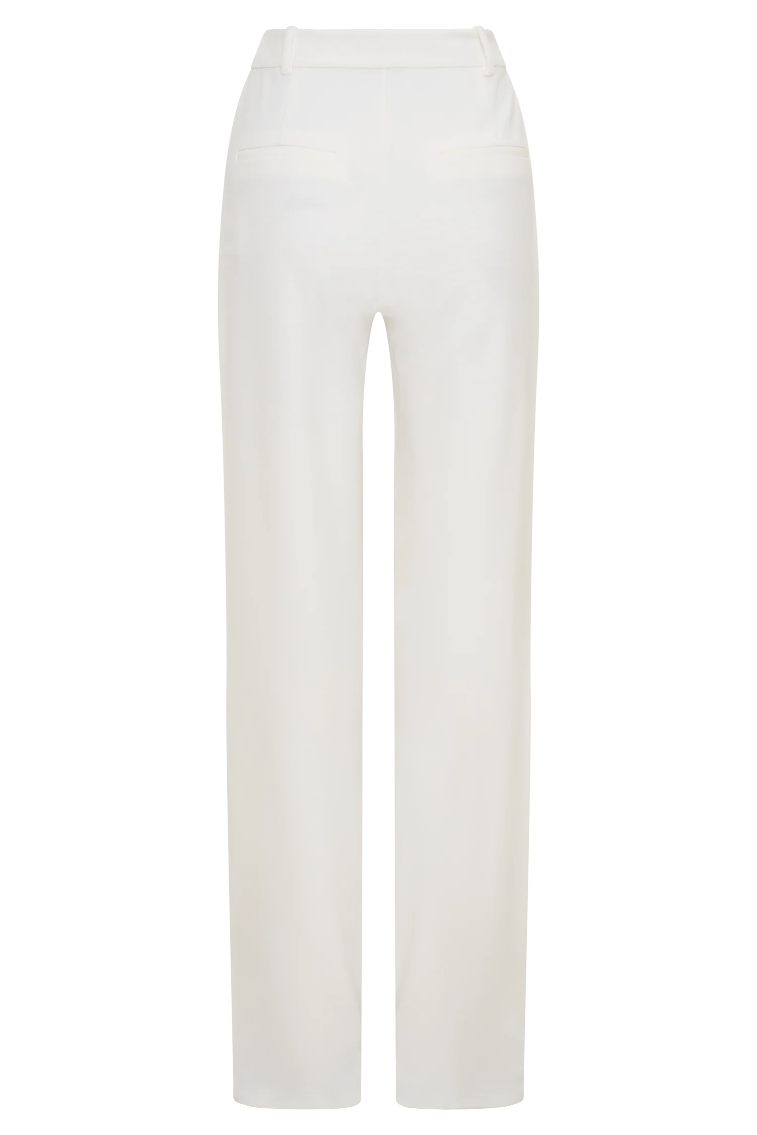 Maude Crepe Straight Leg Pants - Ivory - Image 8