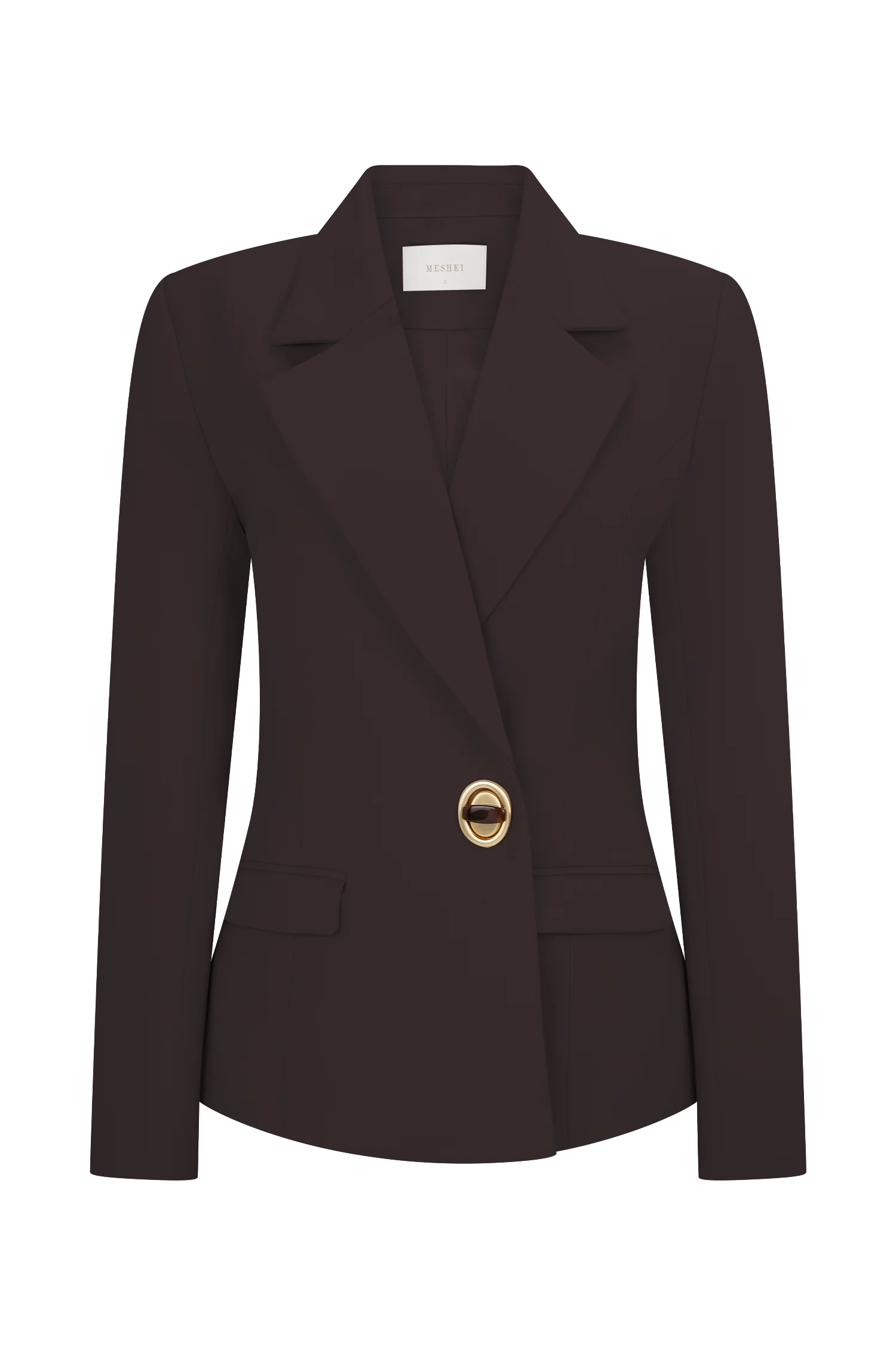 Max Cinched Waist Blazer - Chocolate - Image 10