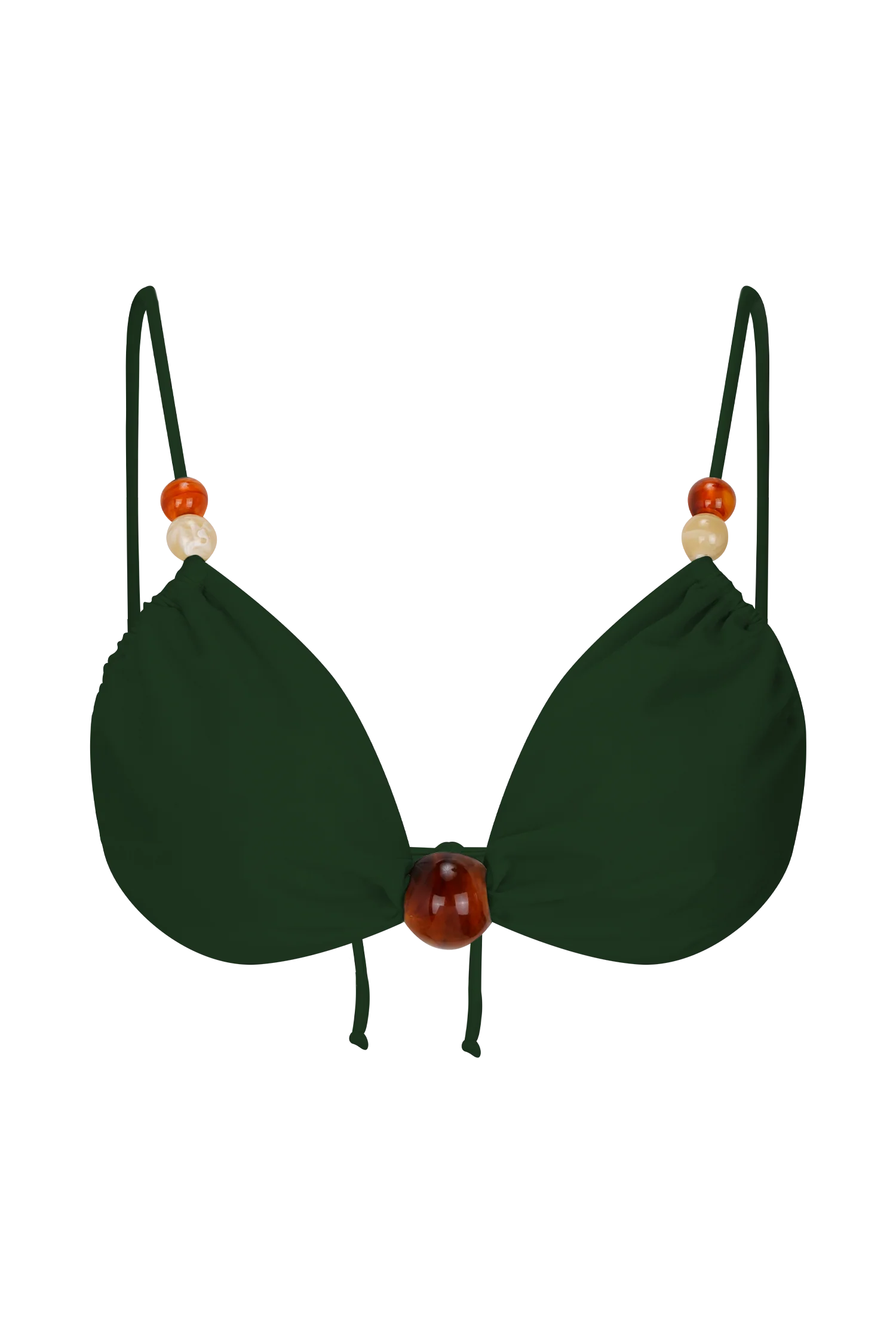 Memphis Beaded Bikini Top - Green - Image 6