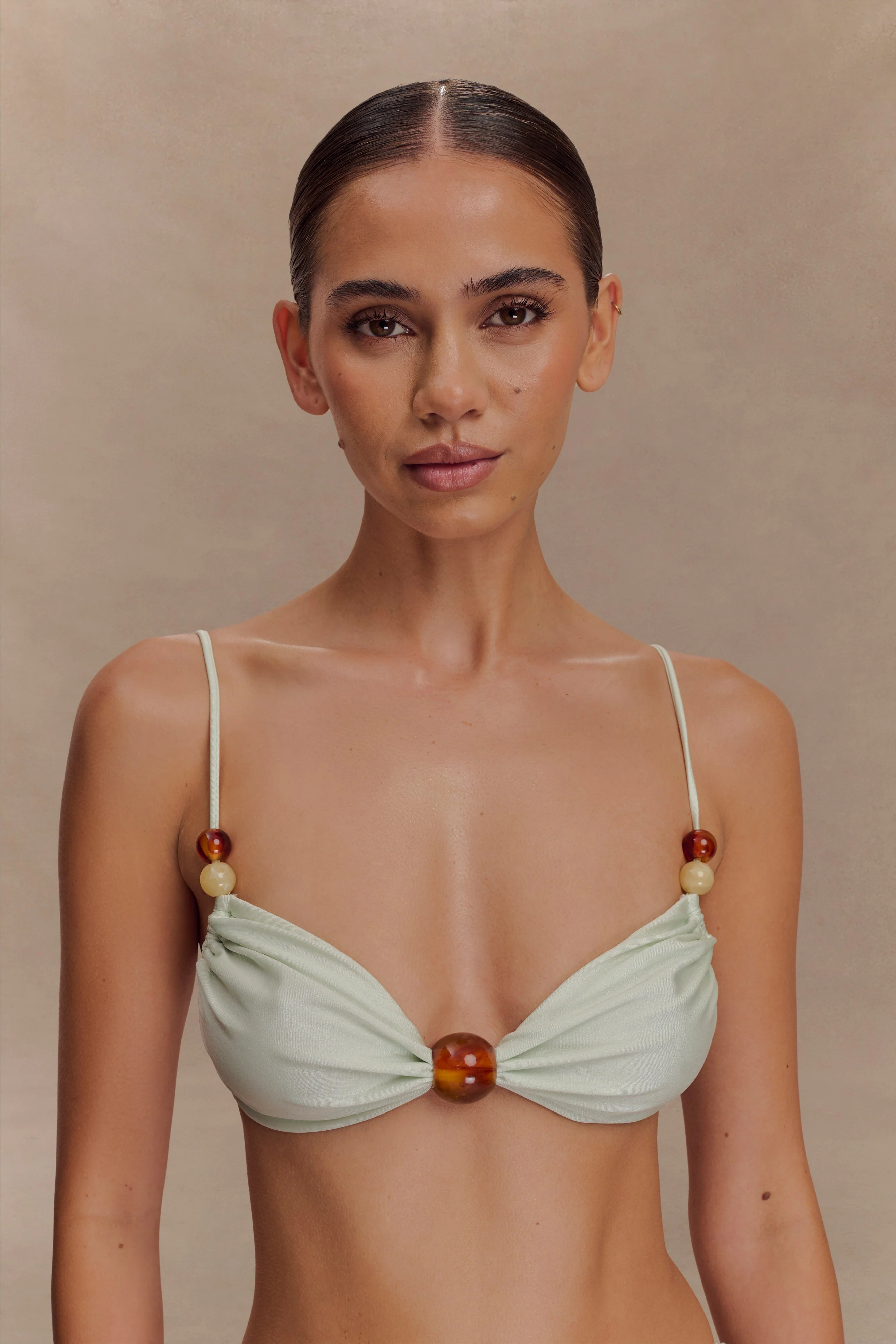 Memphis Beaded Bikini Top - Mint - Image 2