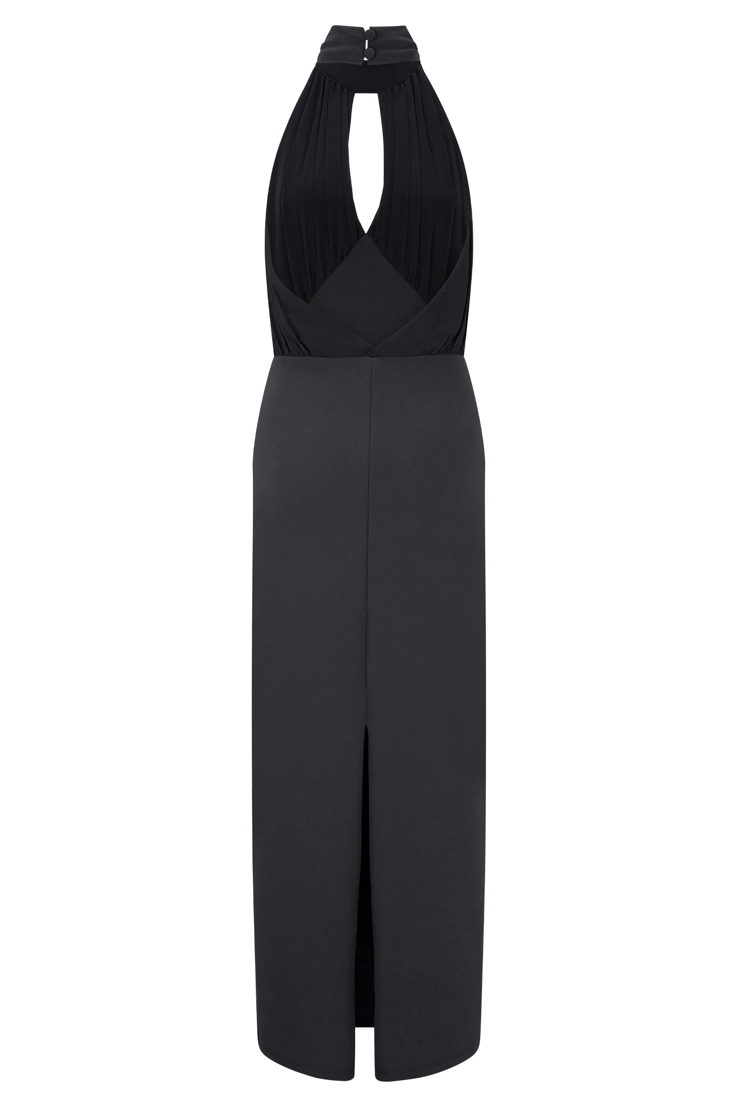 Mierah Halter Midi Dress - Black - Image 7