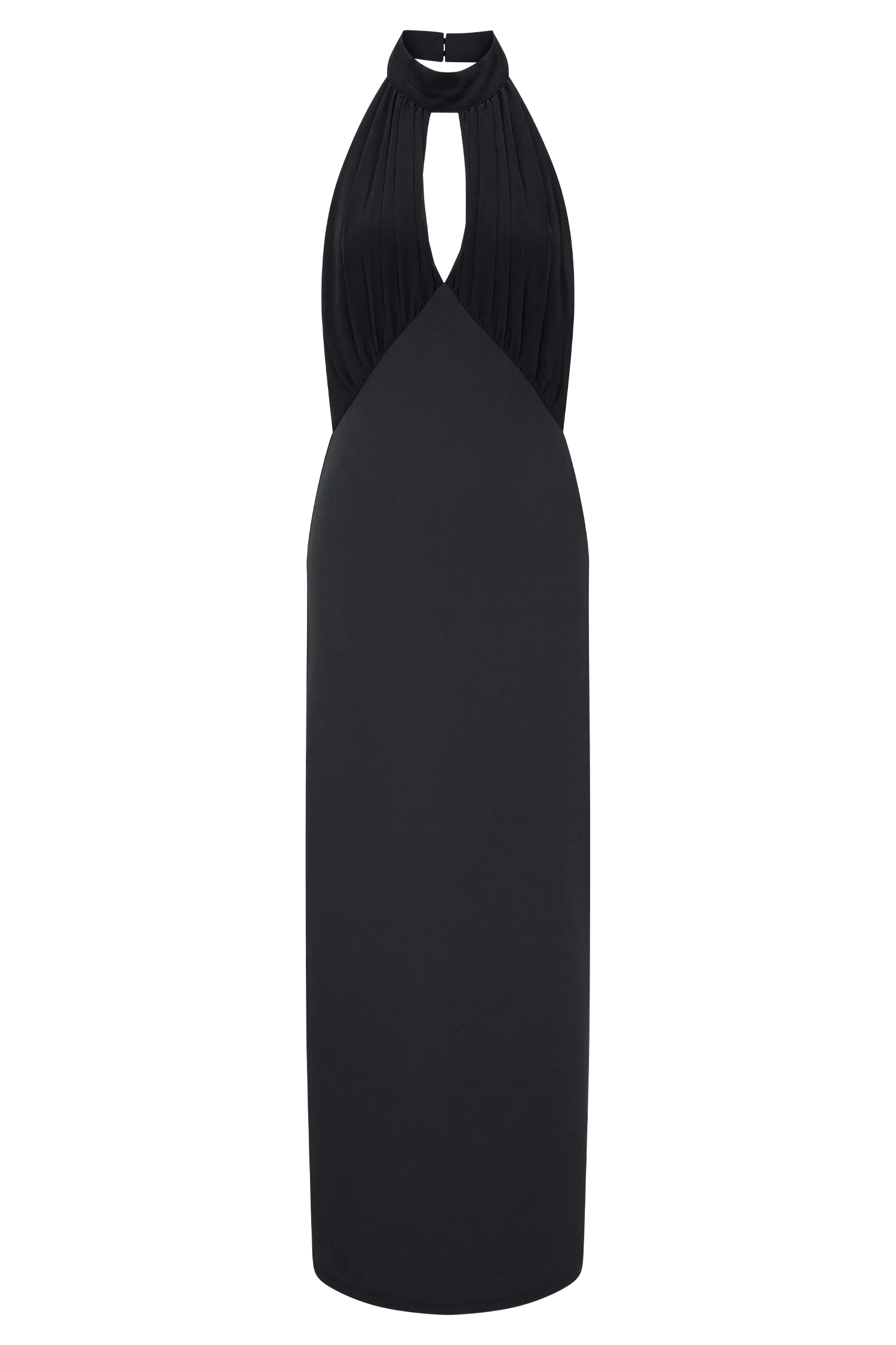 Mierah Halter Midi Dress - Black - Image 8