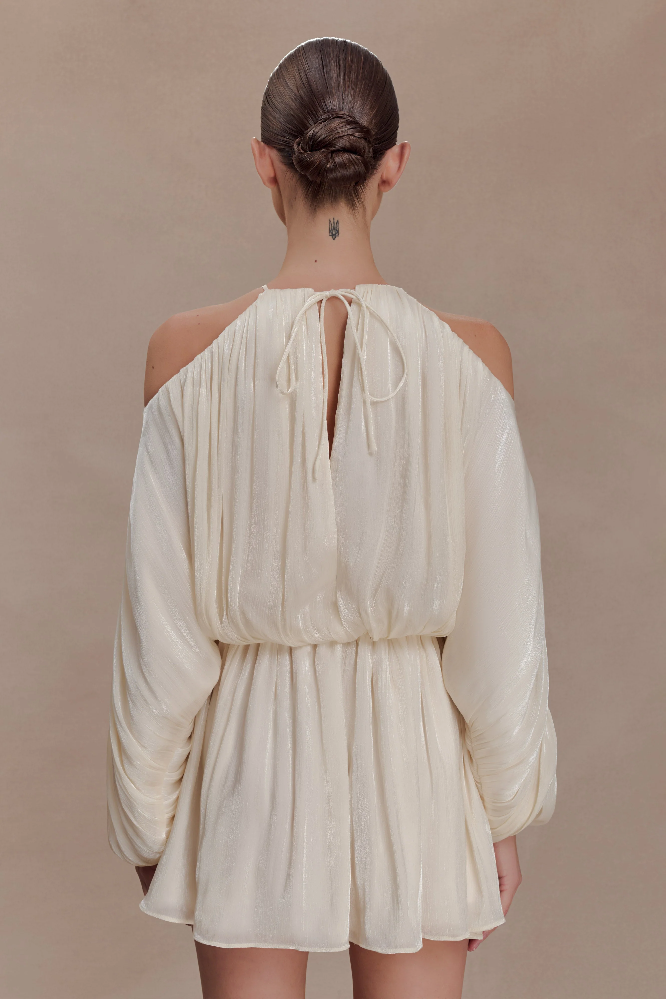Minna Halter Mini Dress - Opal White - Image 7
