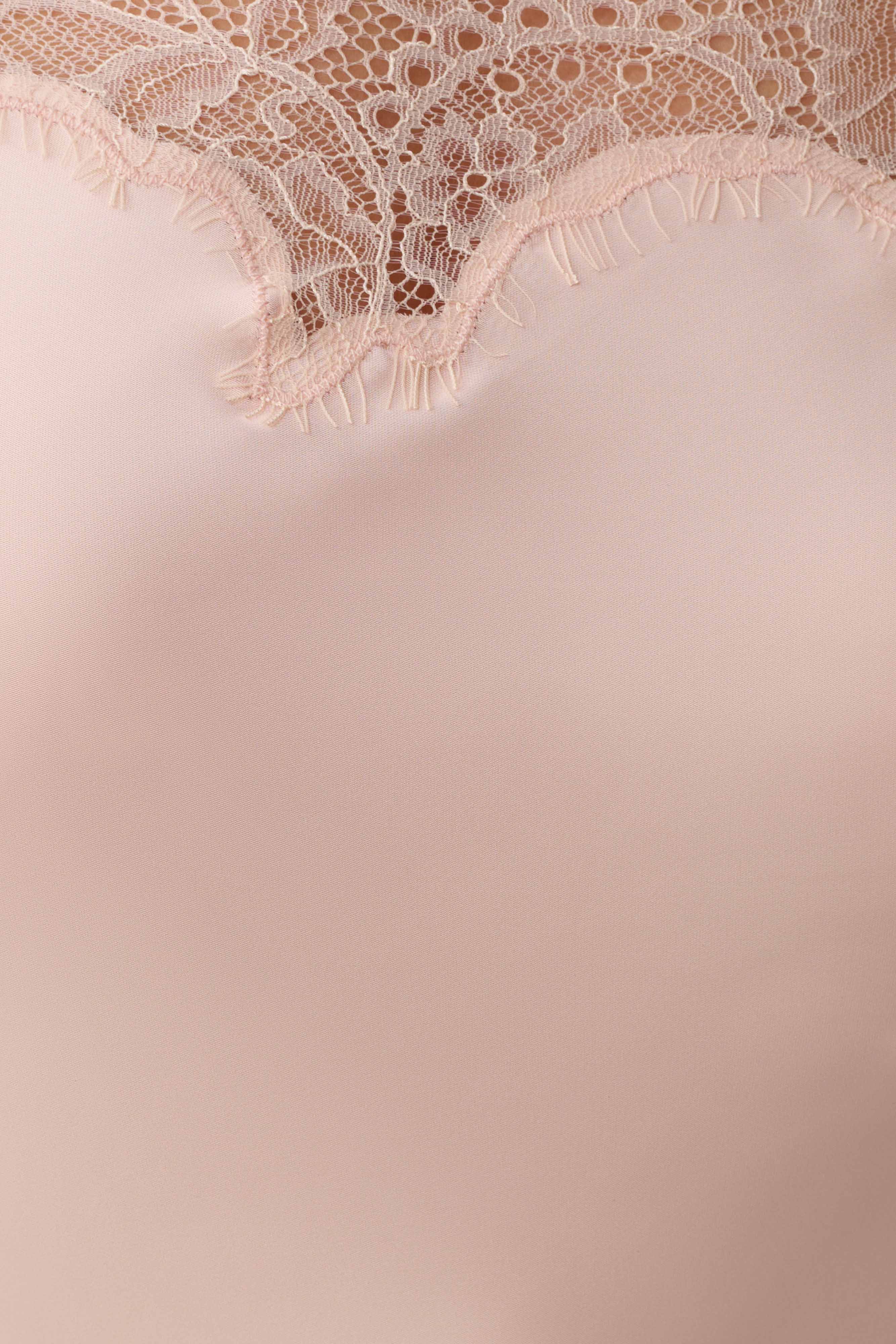 Miriam Satin & Lace Camisole - Peach - Image 12