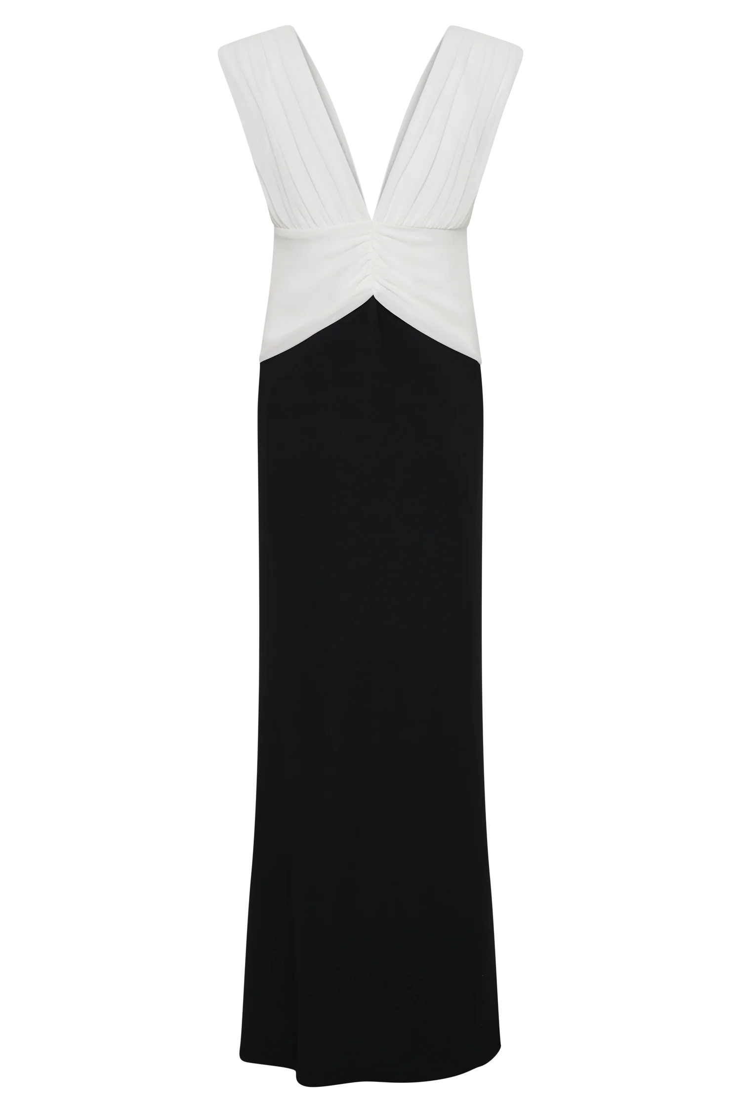 Monique Contrast Maxi Dress - Black - Image 6