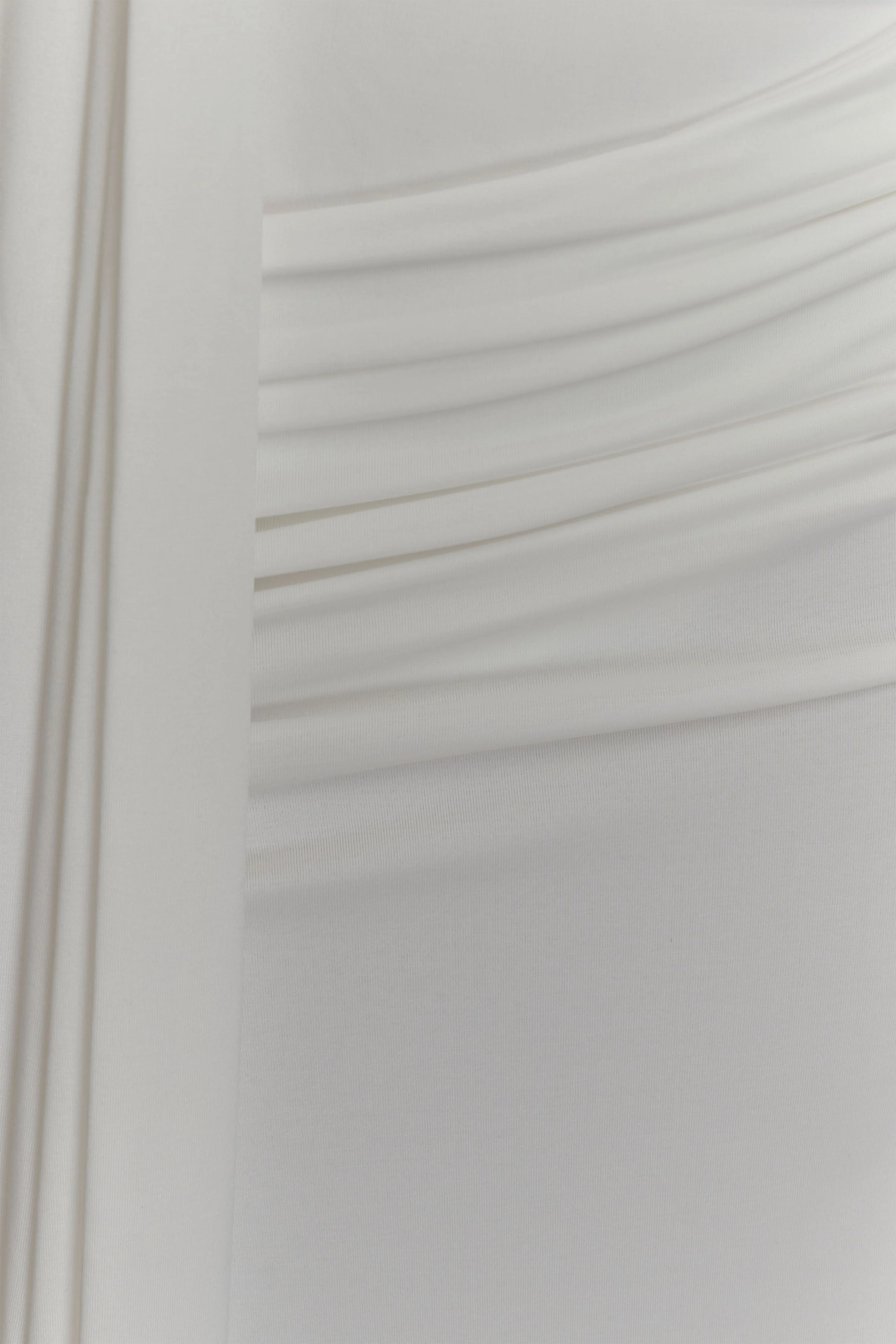 Oliver Slinky Maxi Dress - White - Image 4