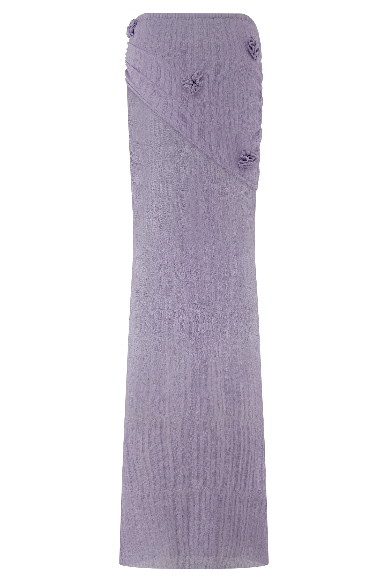 Orianna Orchid Knit Maxi Skirt - Orchid - Image 7