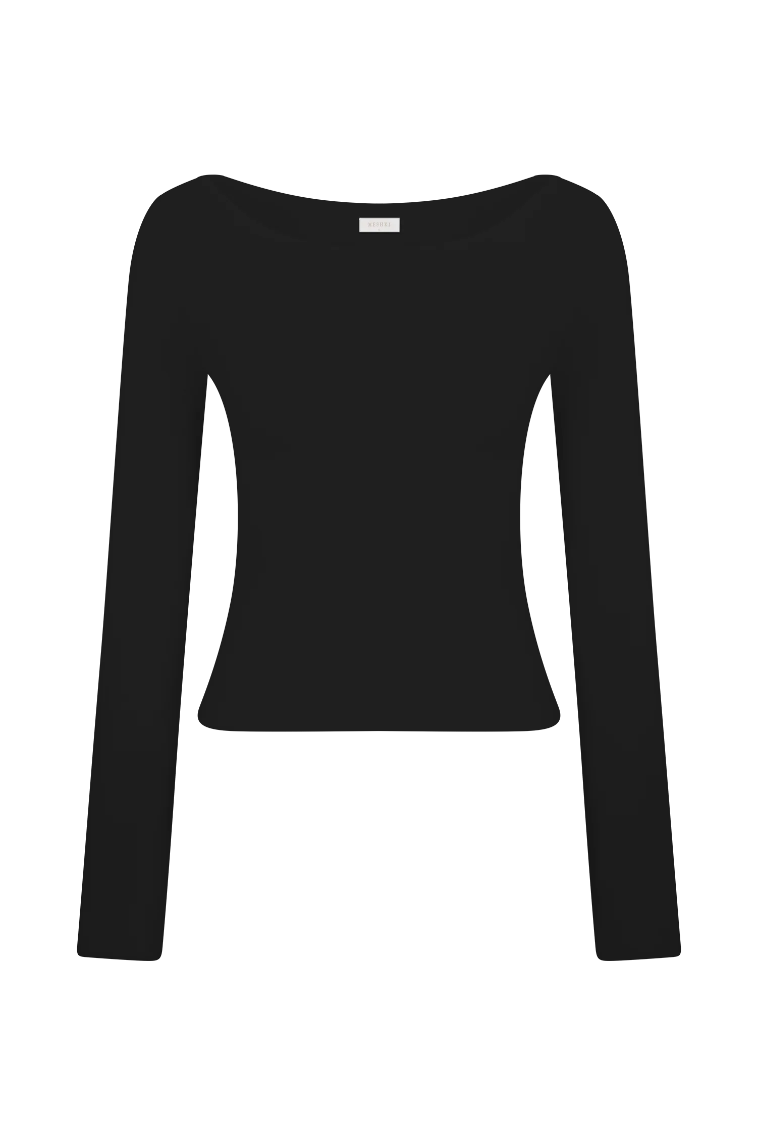Paedyn Merino Wool Ribbed Long Sleeve Top - Black - Image 11