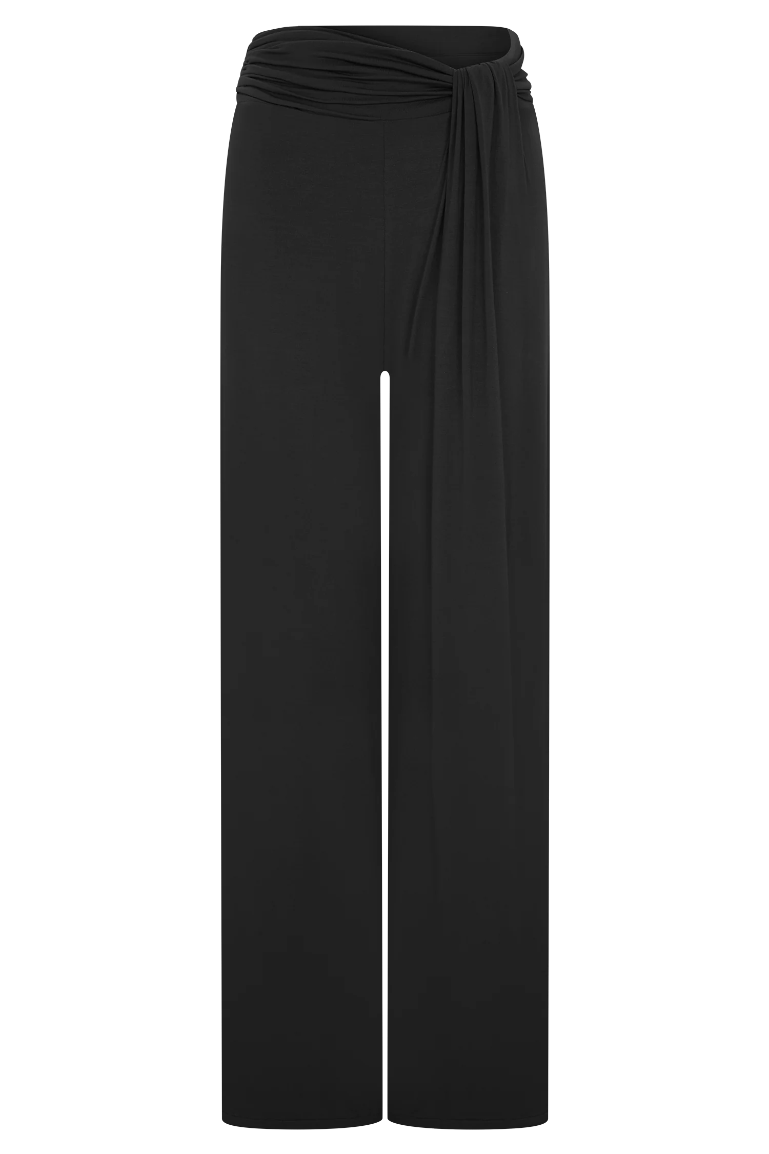 Ramona Modal Straight Leg Pant - Black - Image 8