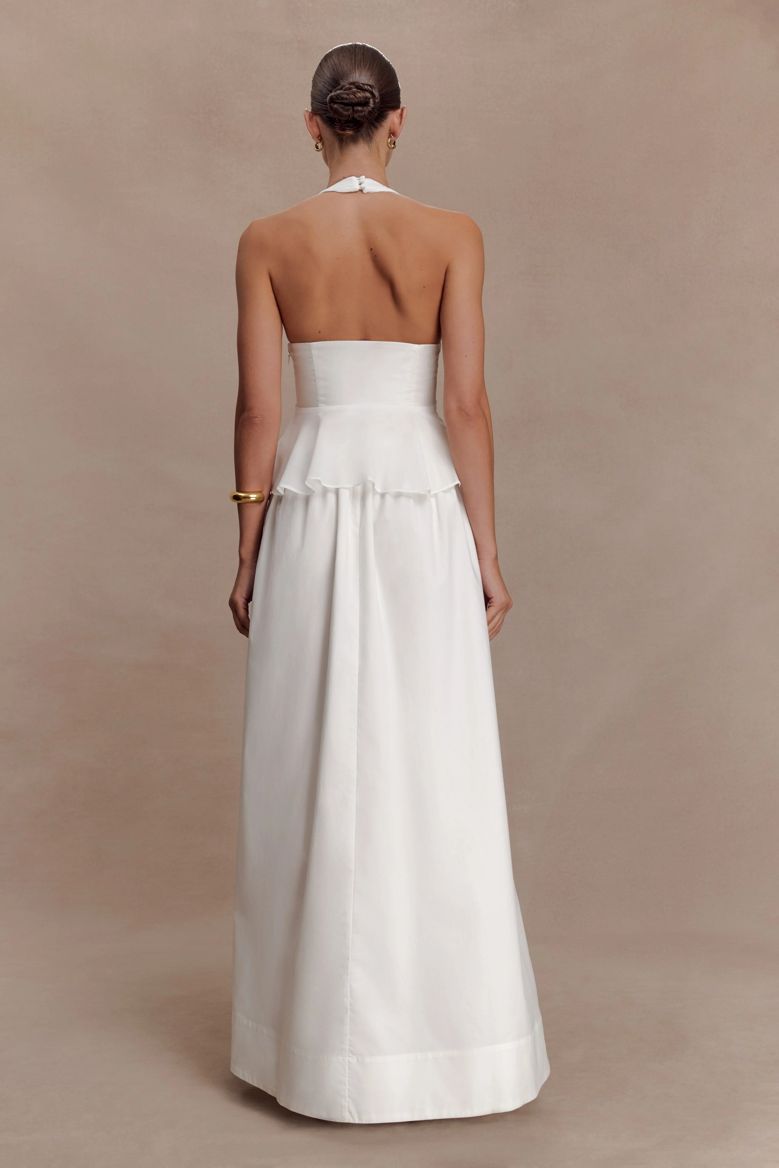 River Halter Neck Sleeveless Top - White - Image 5