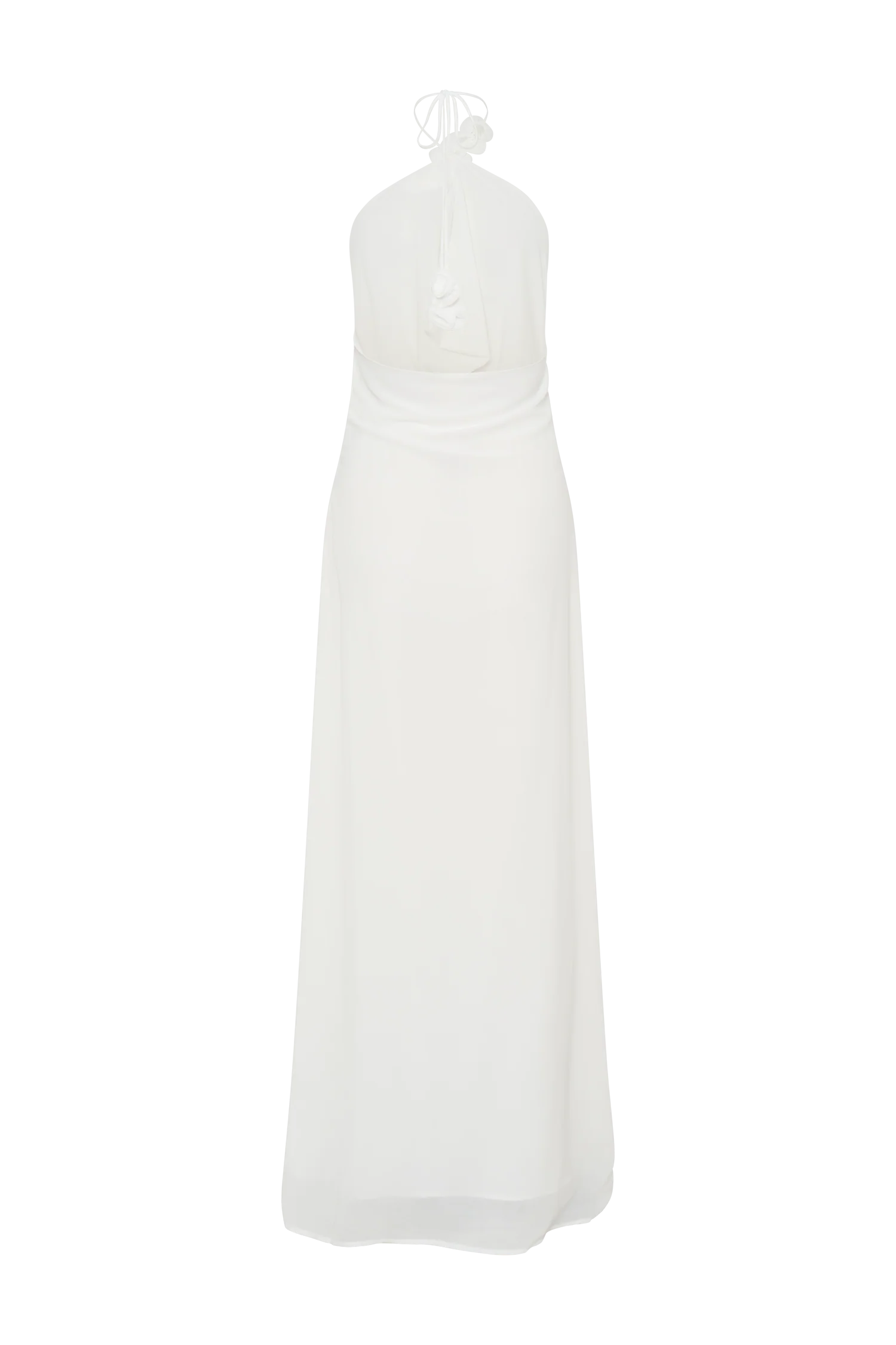 Rosalia Cowl Neck Maxi Dress - White - Image 6