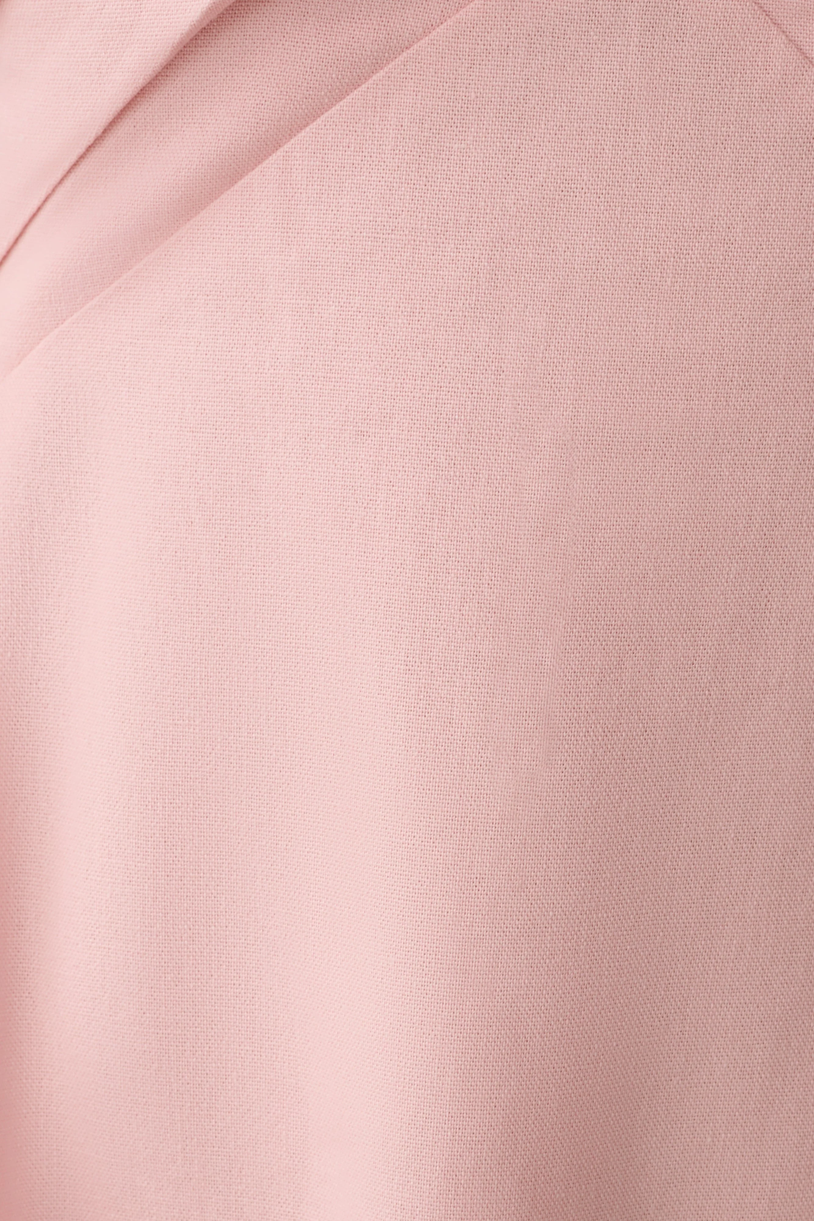 Rosie Linen Halter Midi Dress - Pink - Image 7