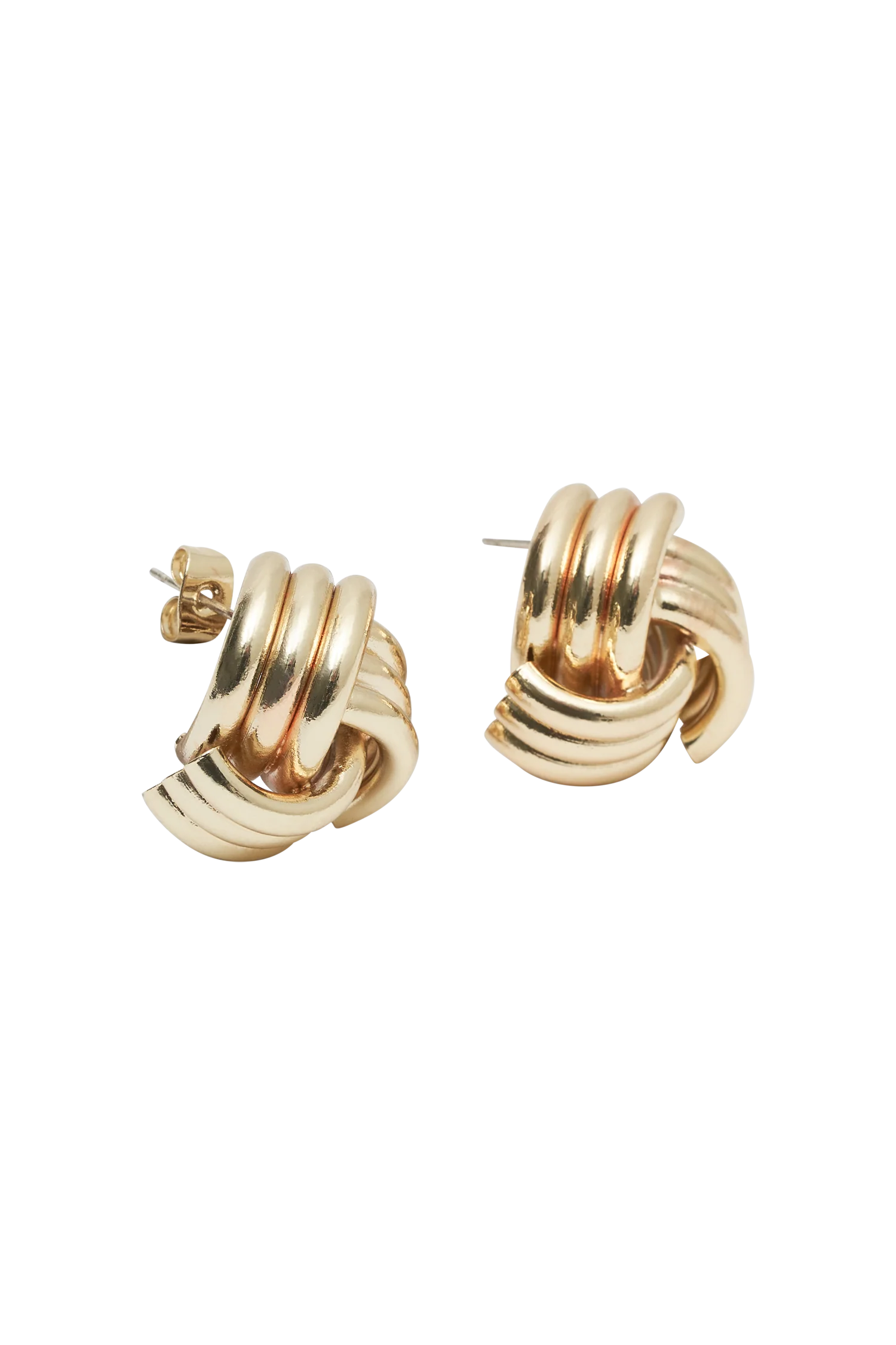 Rowan Knotted Earrings - Gold - Image 7