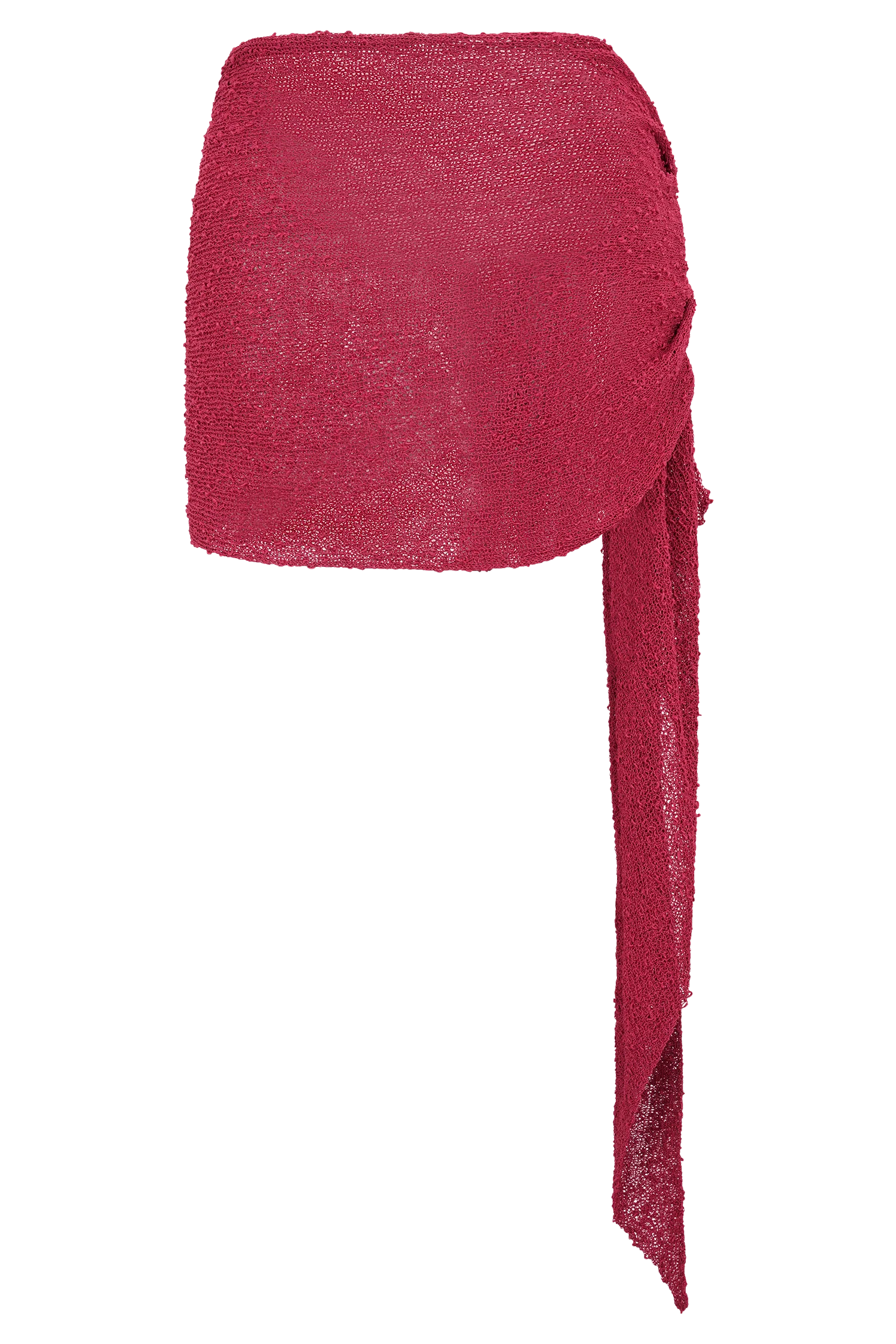 Sammy Boucle Knit Cover Up - Dragonfruit - Image 5