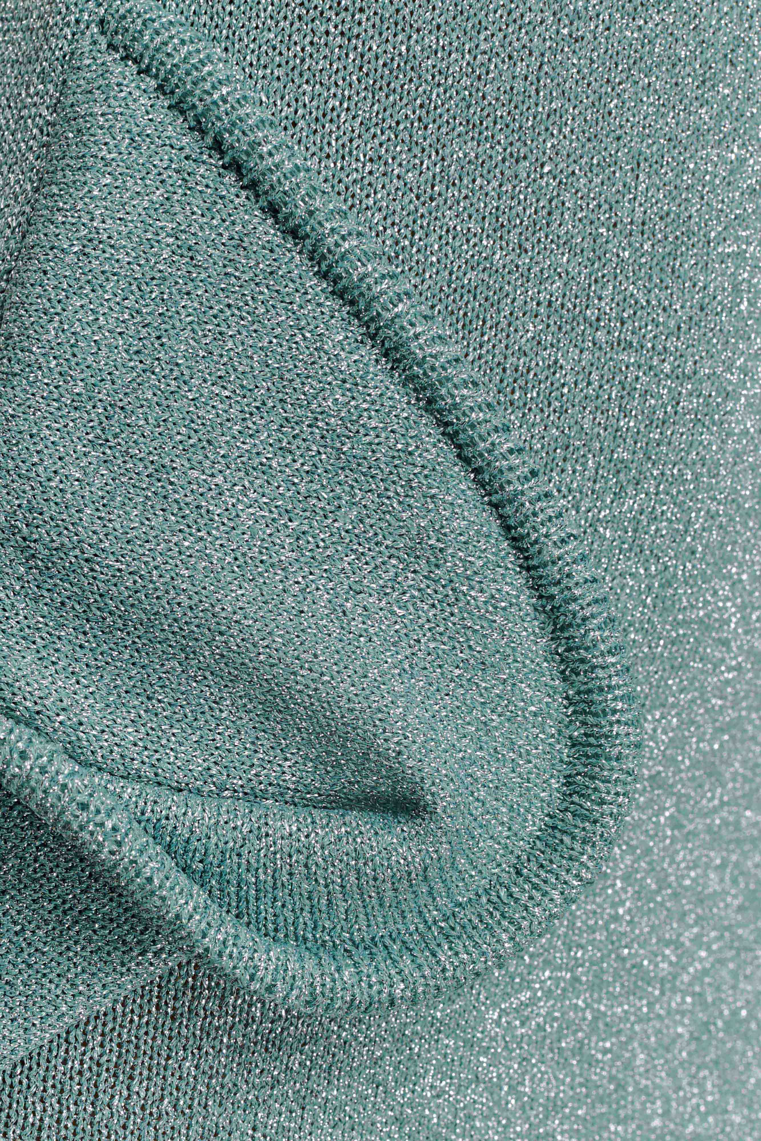 Sandrine Lurex Knit Maxi Dress - Aqua - Image 9