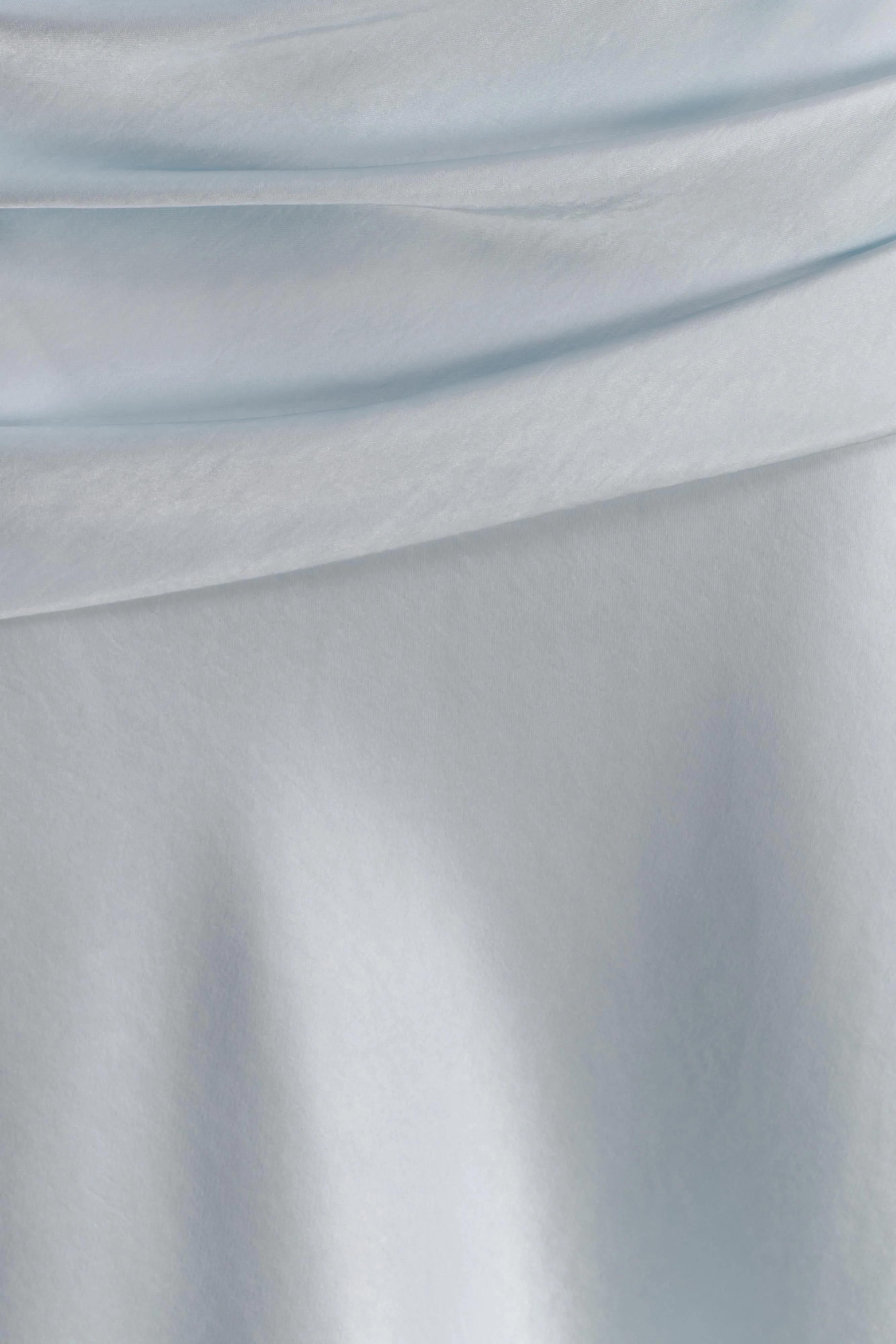 Sarah Strapless Maxi Dress With Waist Tie - Ice Blue - Image 9