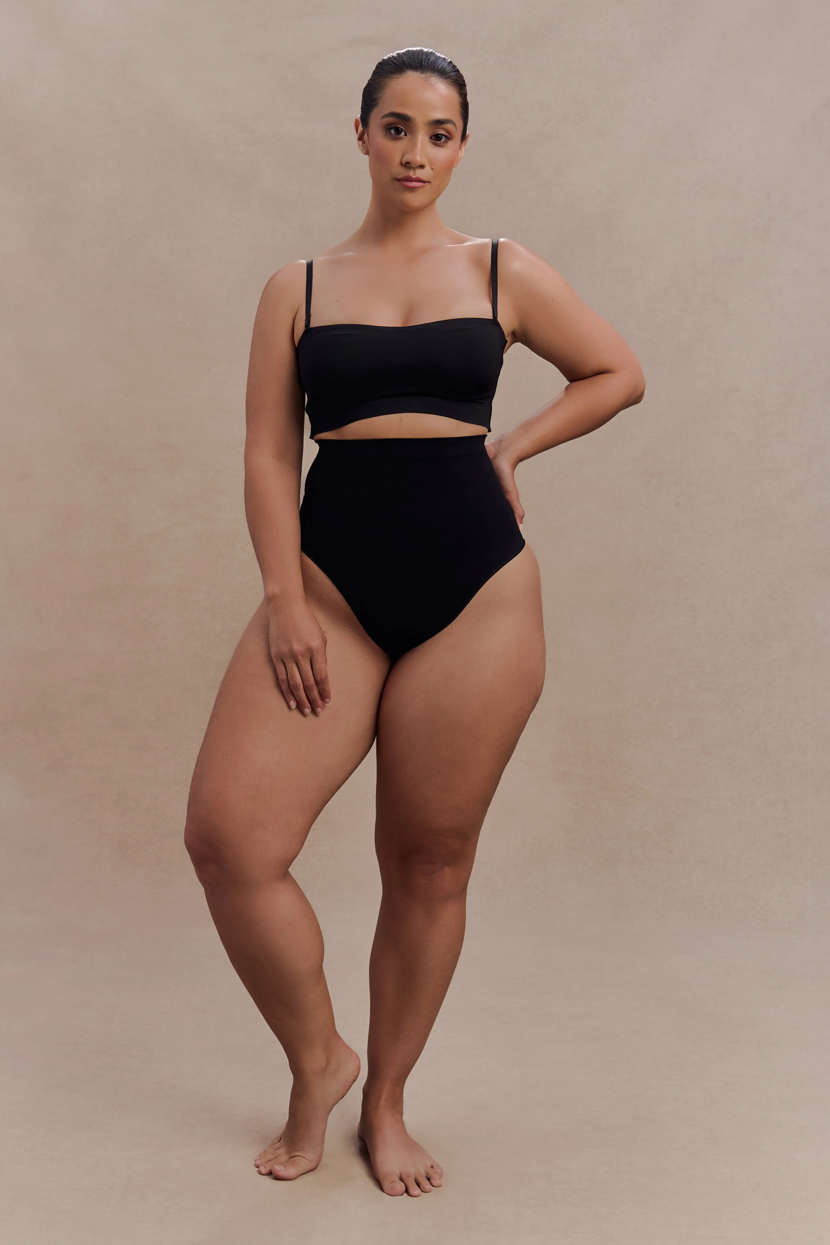 Saria High Waist Shapewear Briefs - Black - Image 5