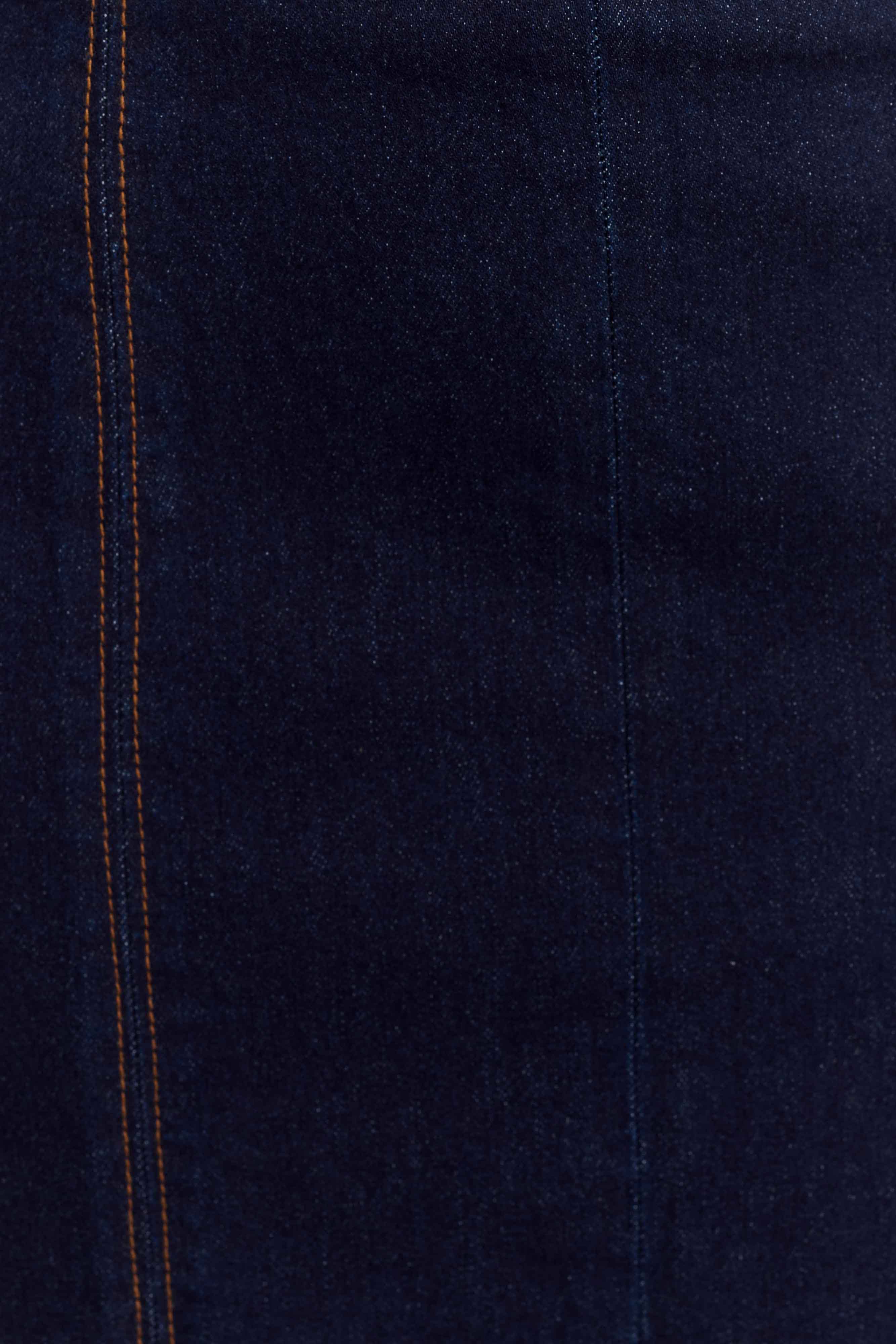 Shauna Denim Halter Midi Dress - Indigo Blue - Image 8