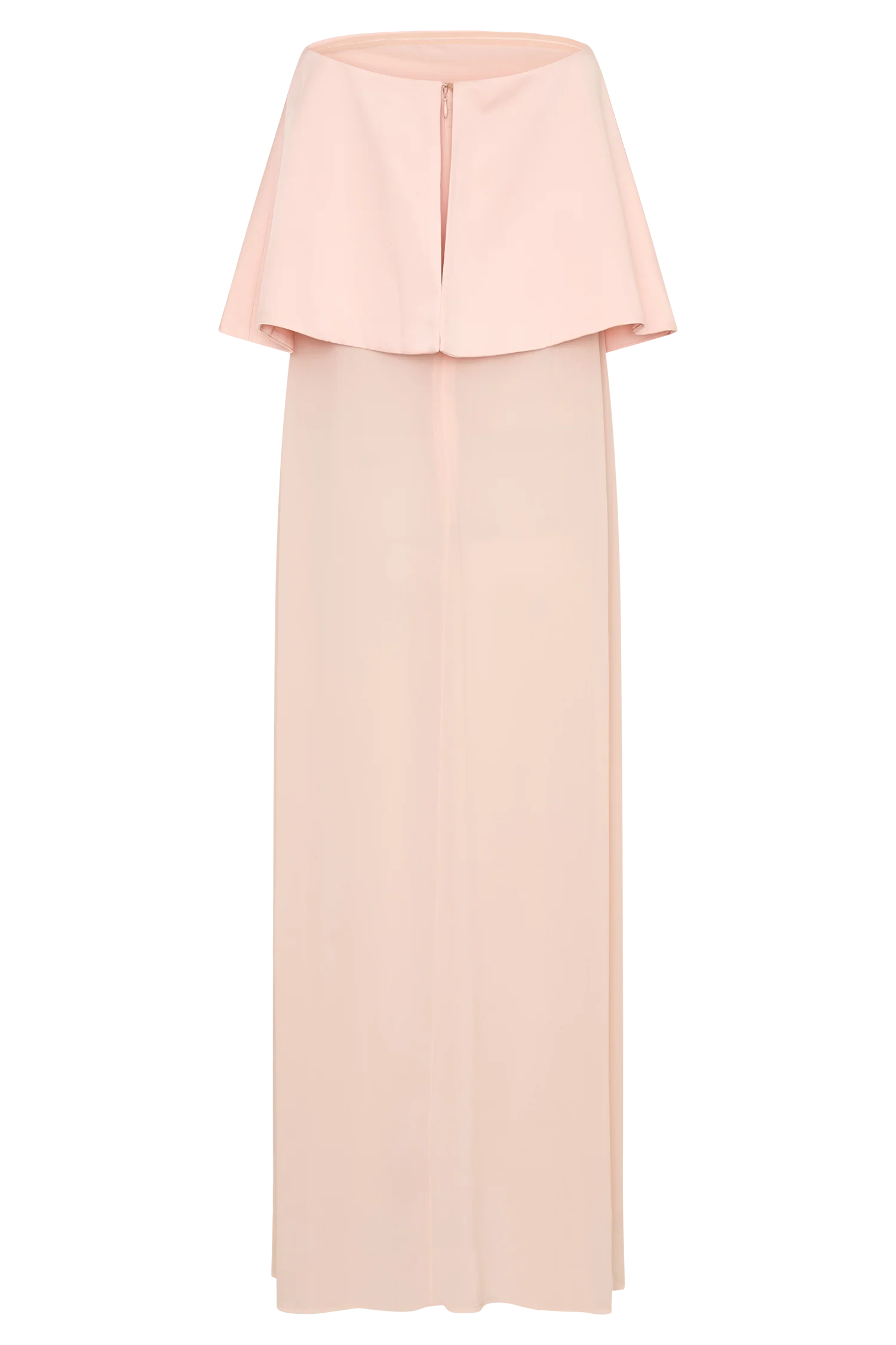 Sophia Satin Strapless Maxi Dress - Peach - Image 8