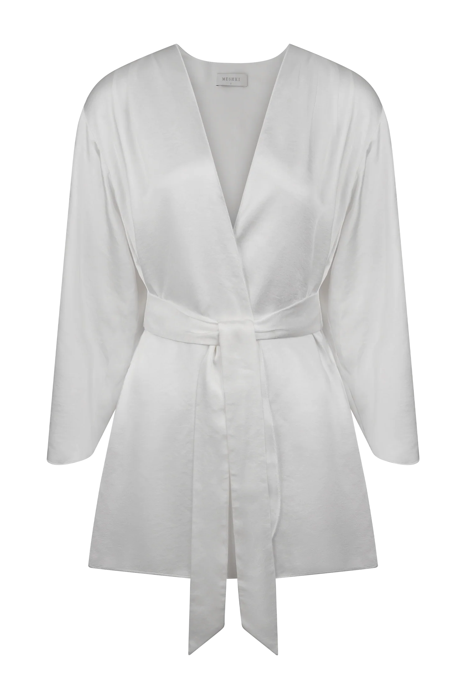 Sterling Satin Bridal Robe - Ivory - Image 9