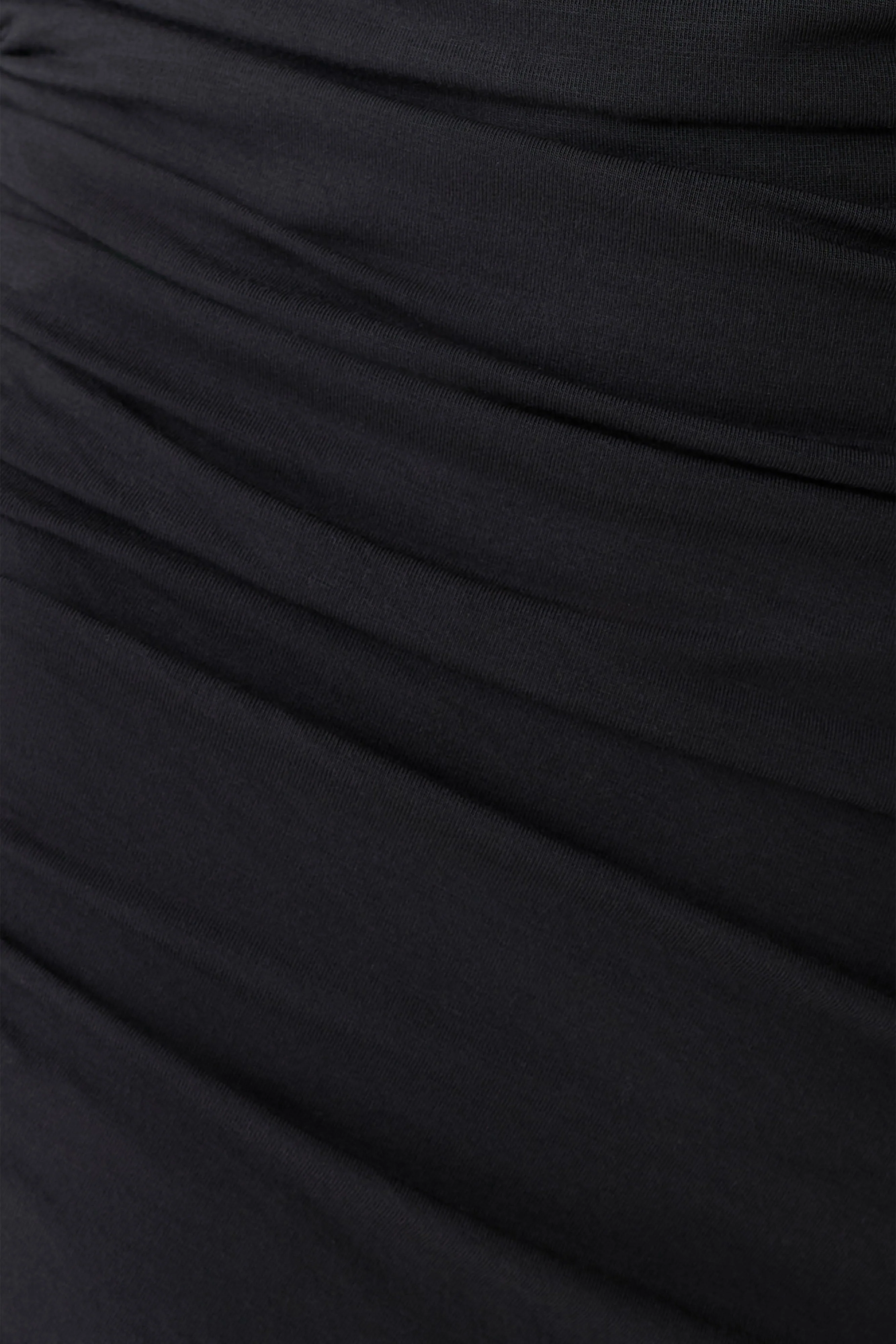 Thao Long Sleeve Gathered Mini Dress - Dark Charcoal - Image 7