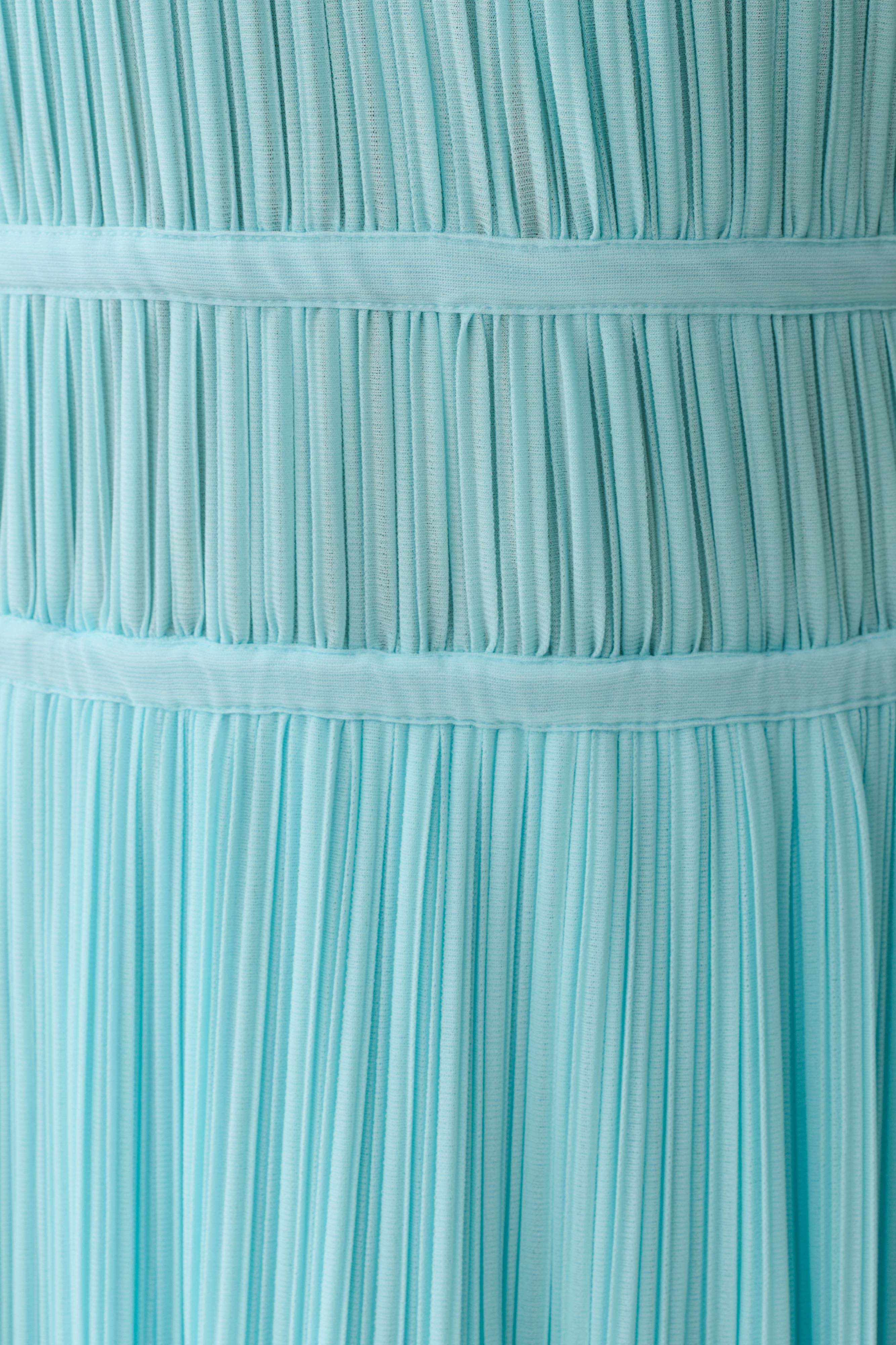 Thien Cowl Halter Midi Dress - Blue - Image 11