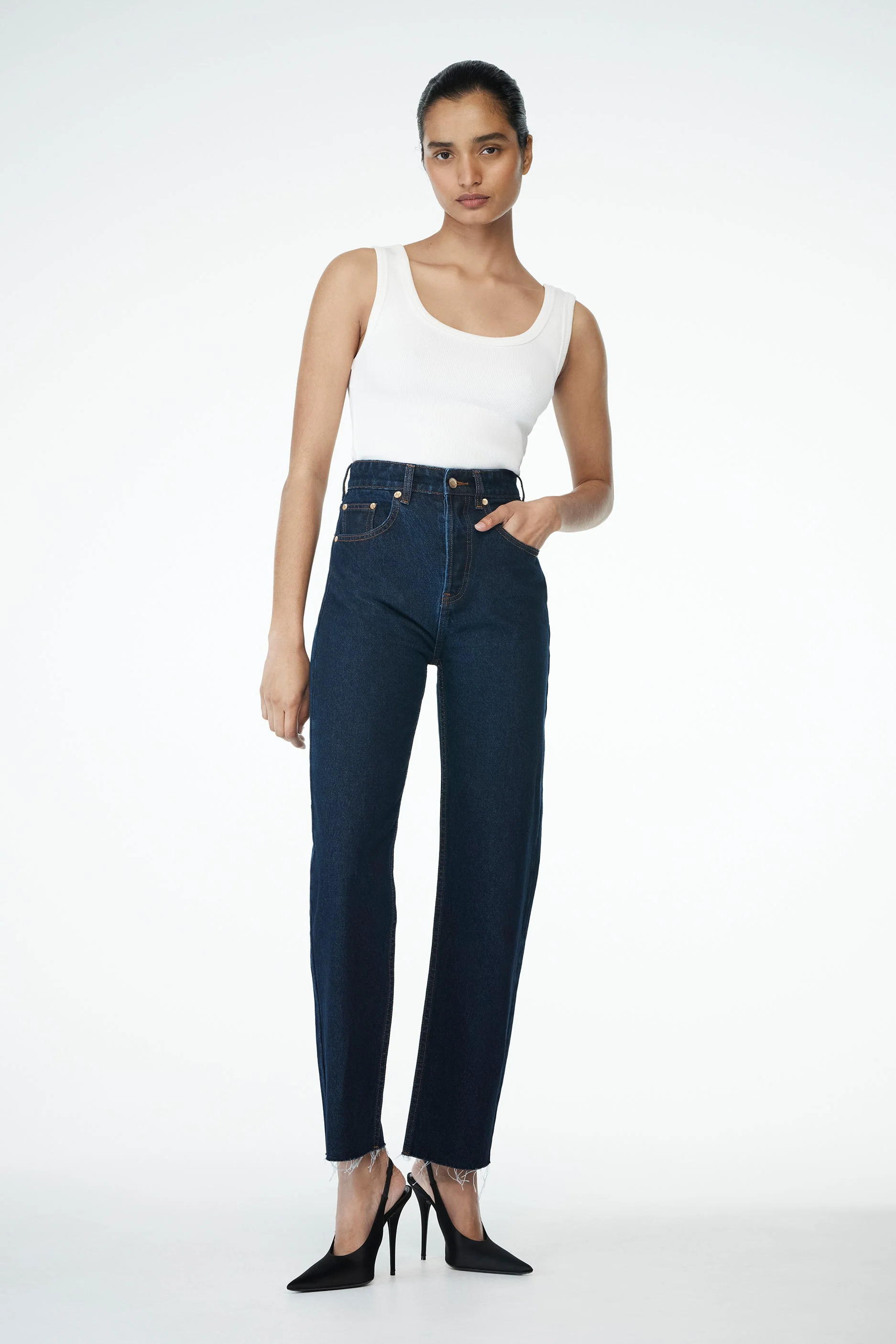 Tina Mom Jean - Indigo Blue - Image 3