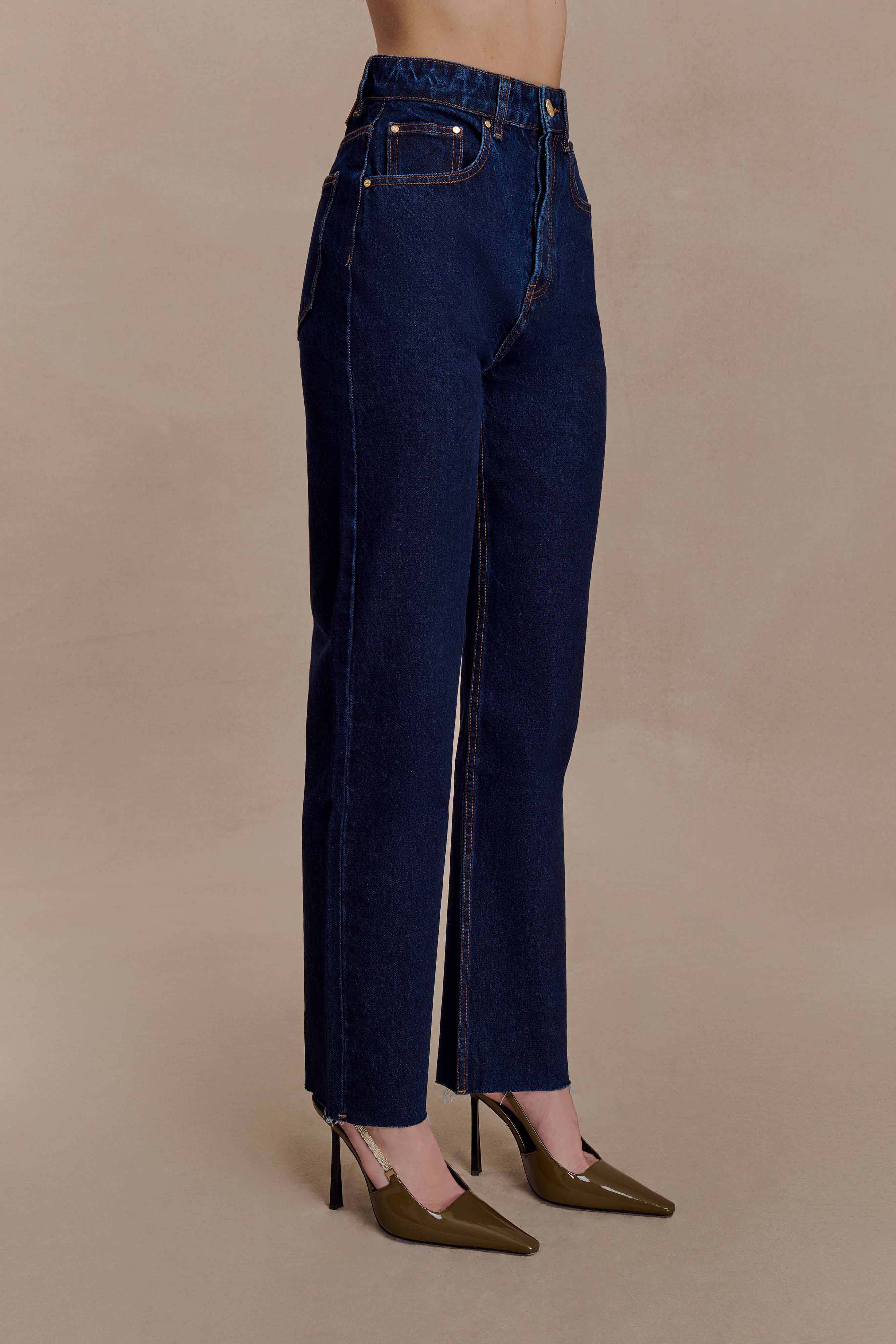 Tina Mom Jean - Indigo Blue - Image 6