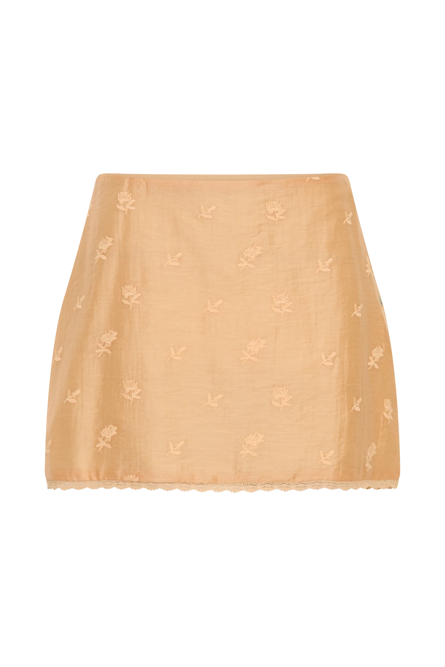 Vivian Embroidered Mini Skirt - Orange - Image 8