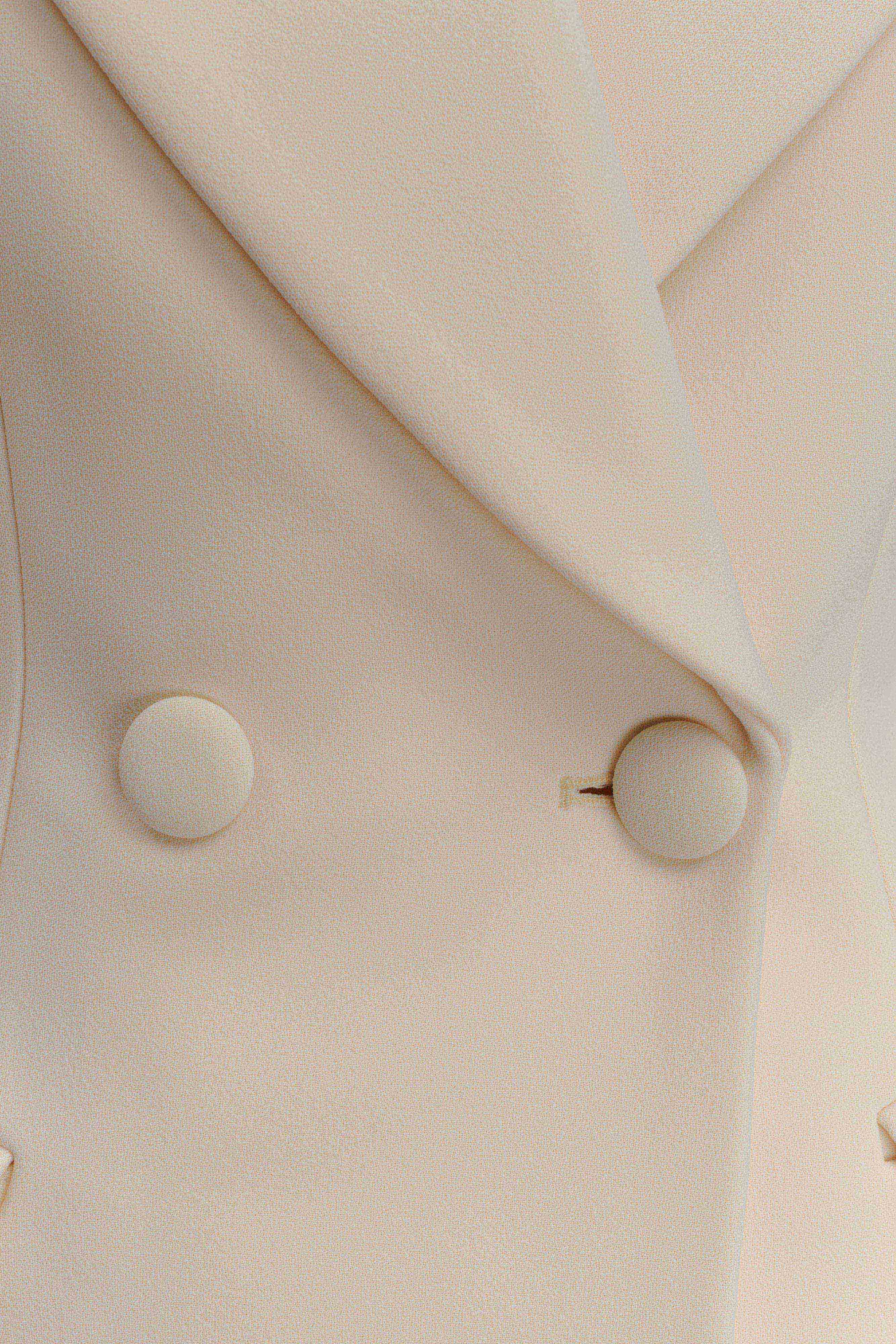 Wesley Structured Blazer - Buttercream - Image 7