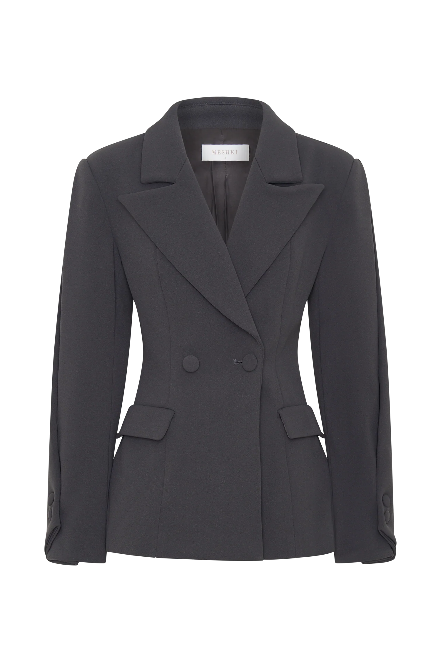 Wesley Structured Blazer - Charcoal Shadow - Image 10