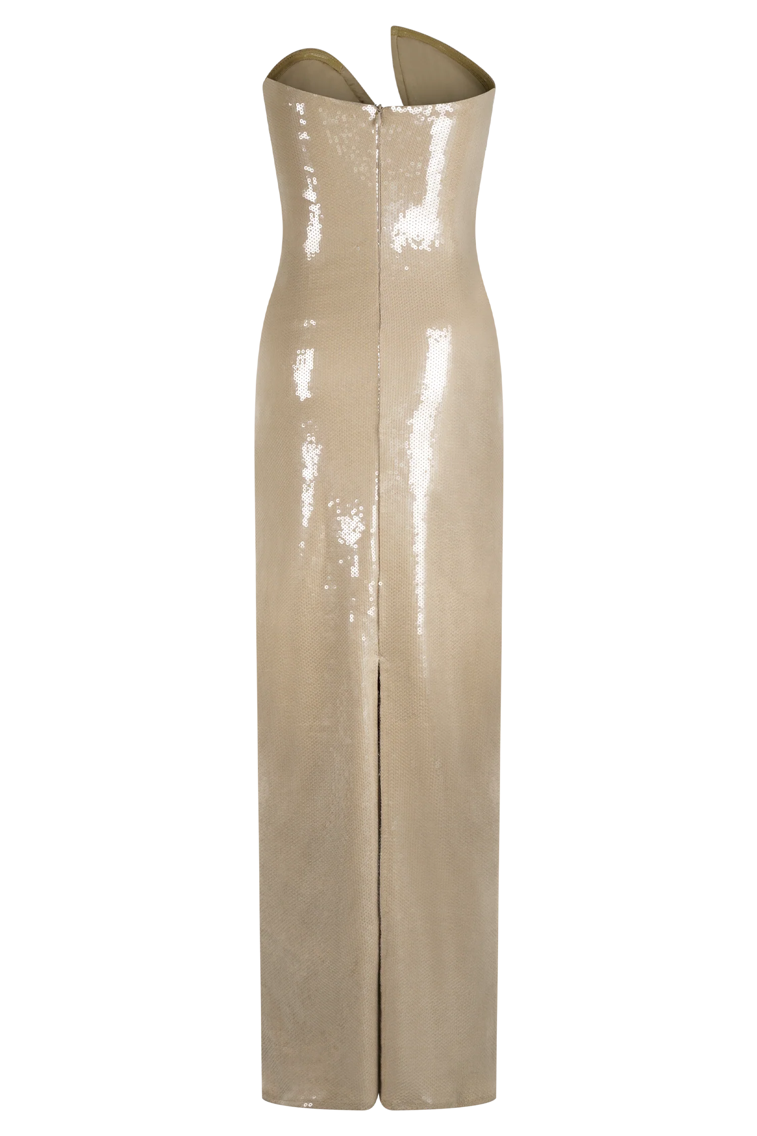 Winston Strapless Sequin Maxi Dress - Taupe - Image 7