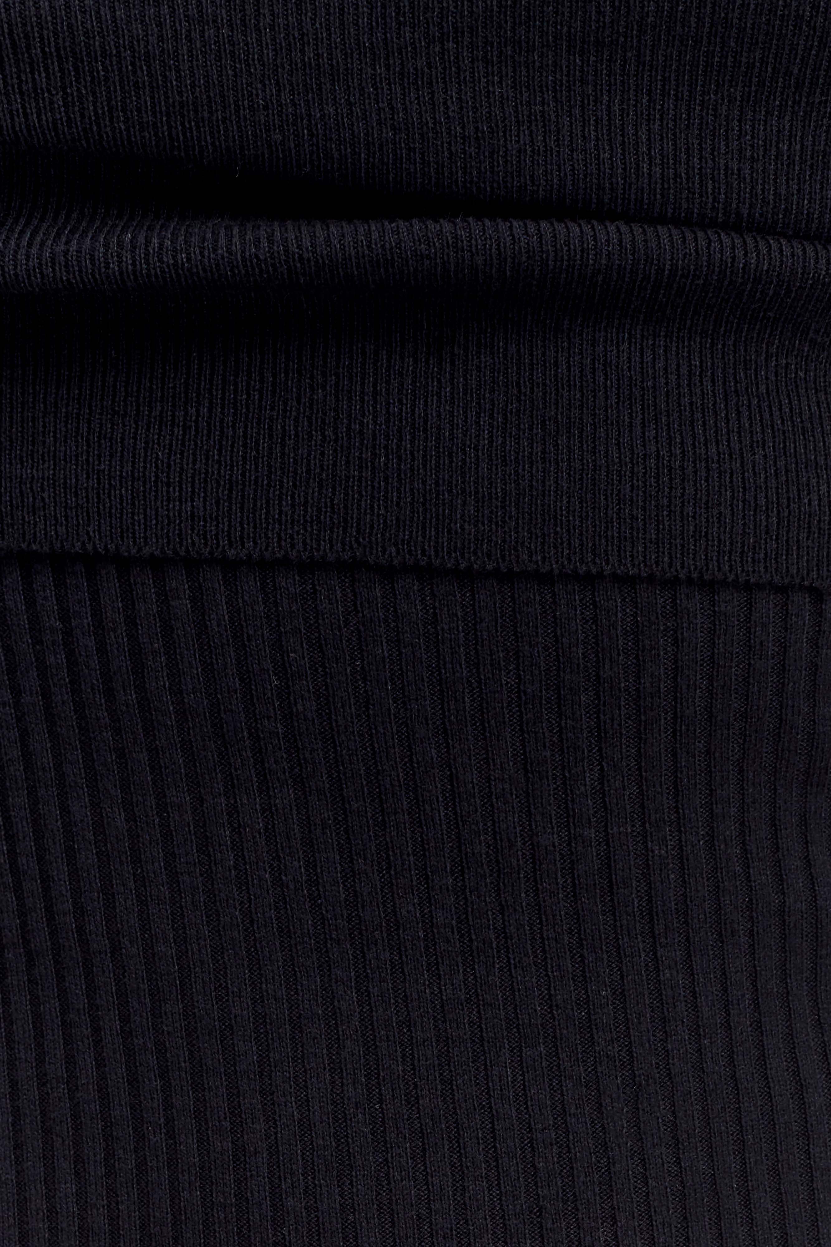 Zandie Cashmere Blend Knit Midi Dress - Black - Image 6