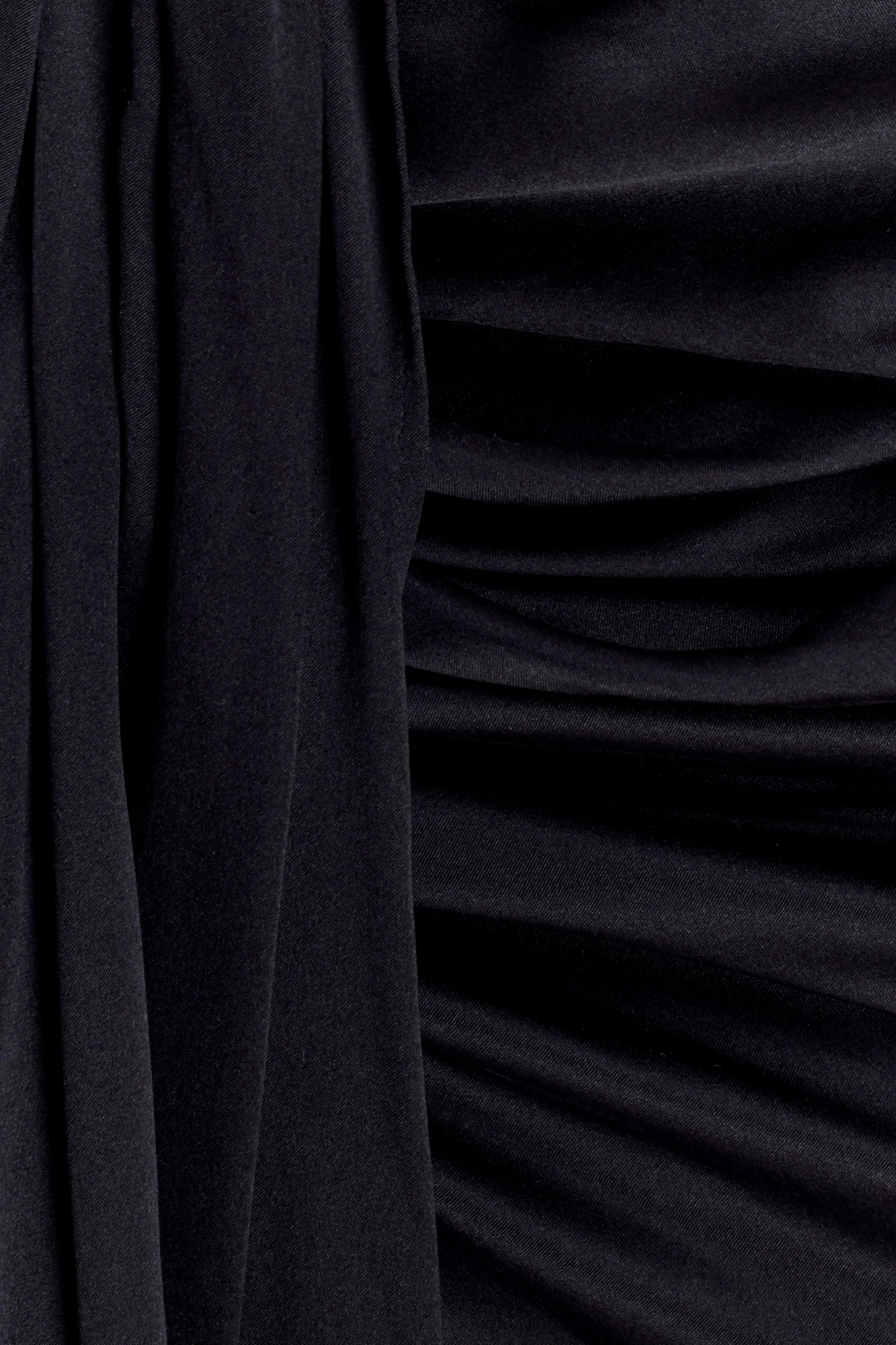 Zendaya Silk Midi Skirt - Black - Image 10
