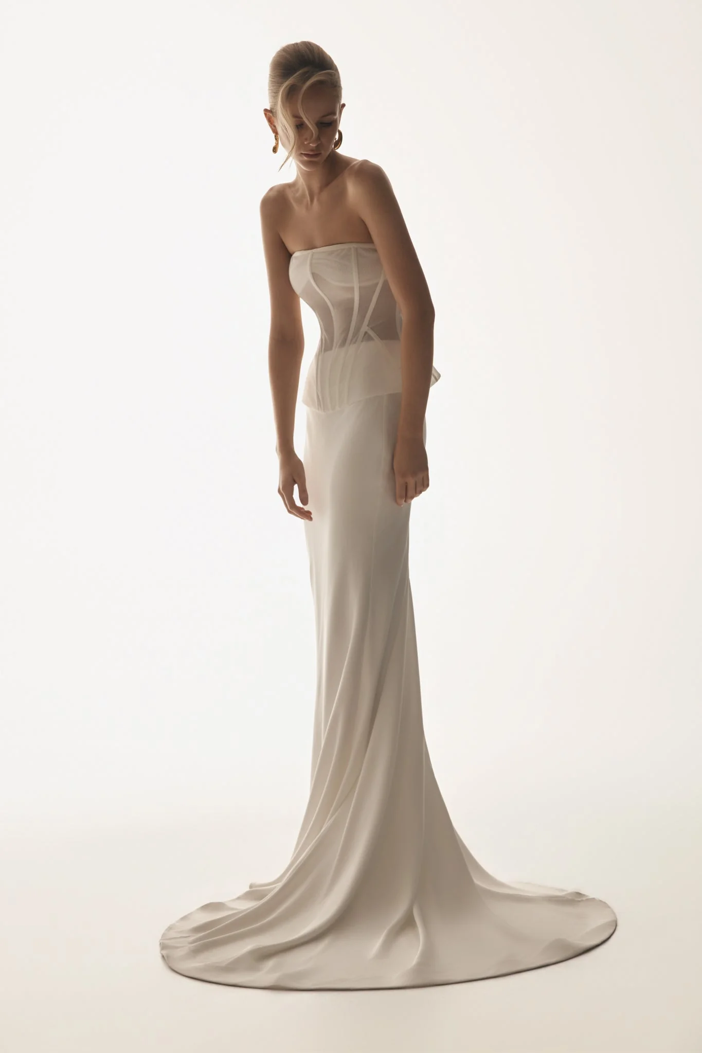 Zoe Structured Corset - White - Image 3